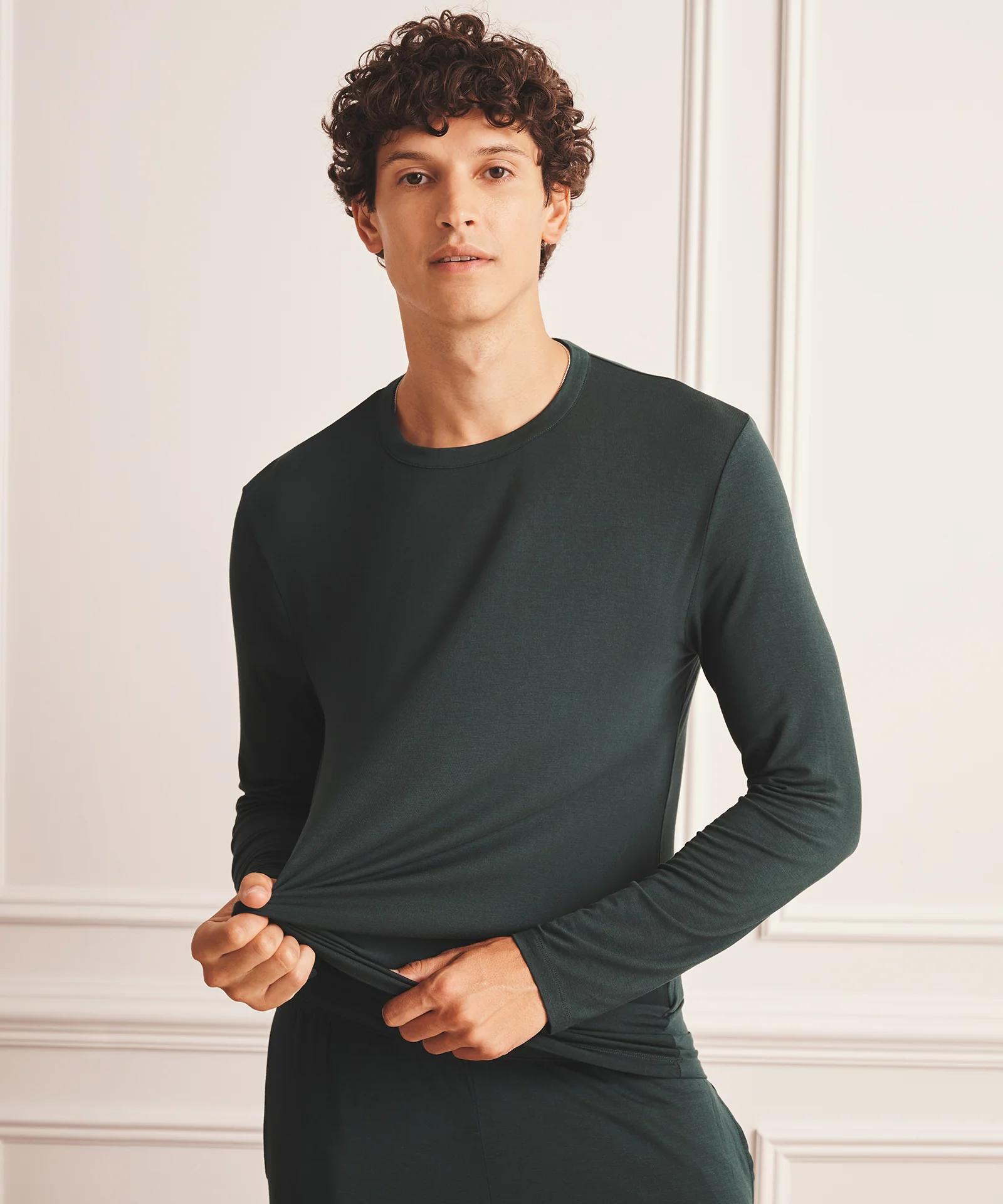 Breathable Long Sleeve Sleep Tee - Image 13