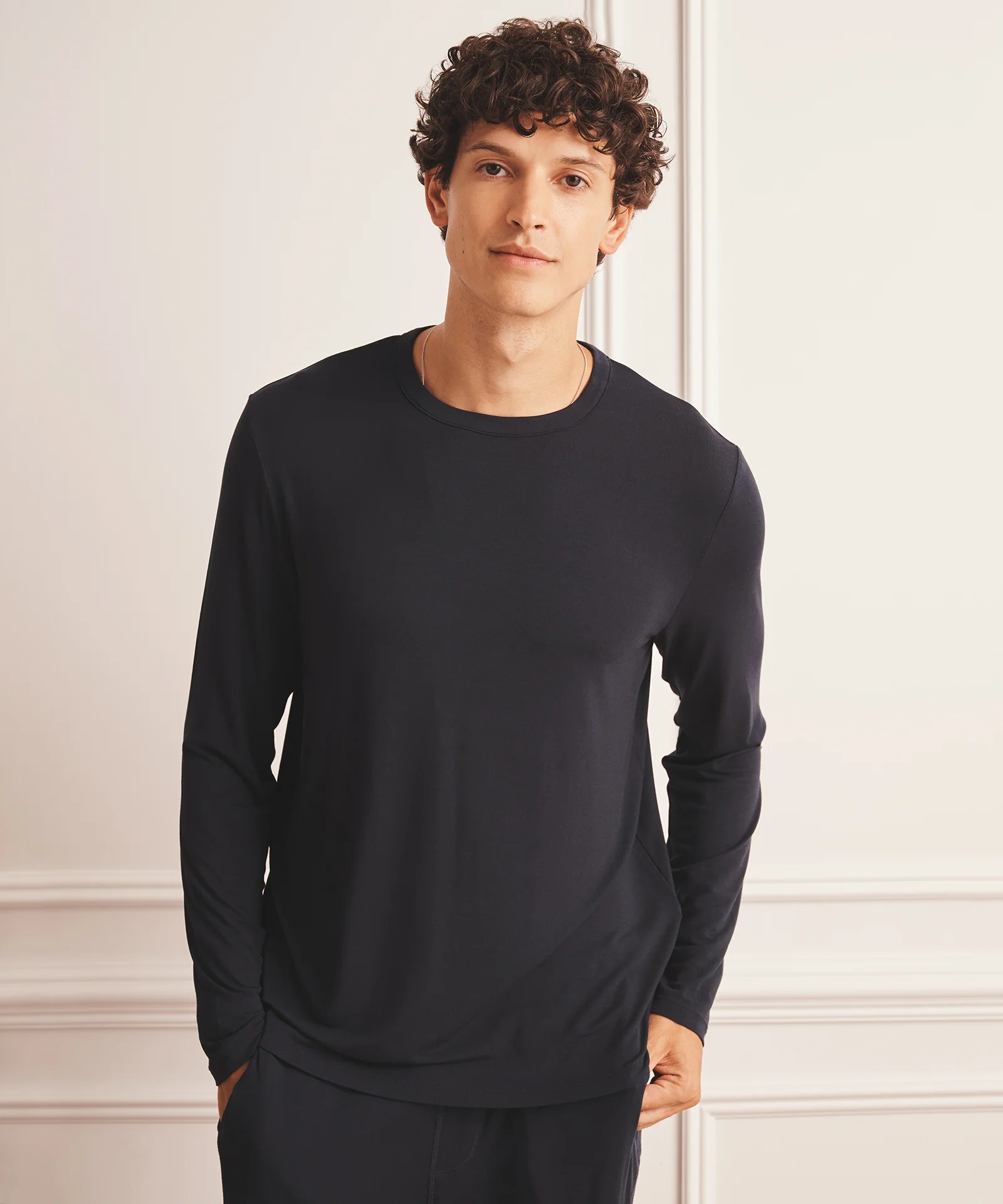 Breathable Long Sleeve Sleep Tee - Image 4