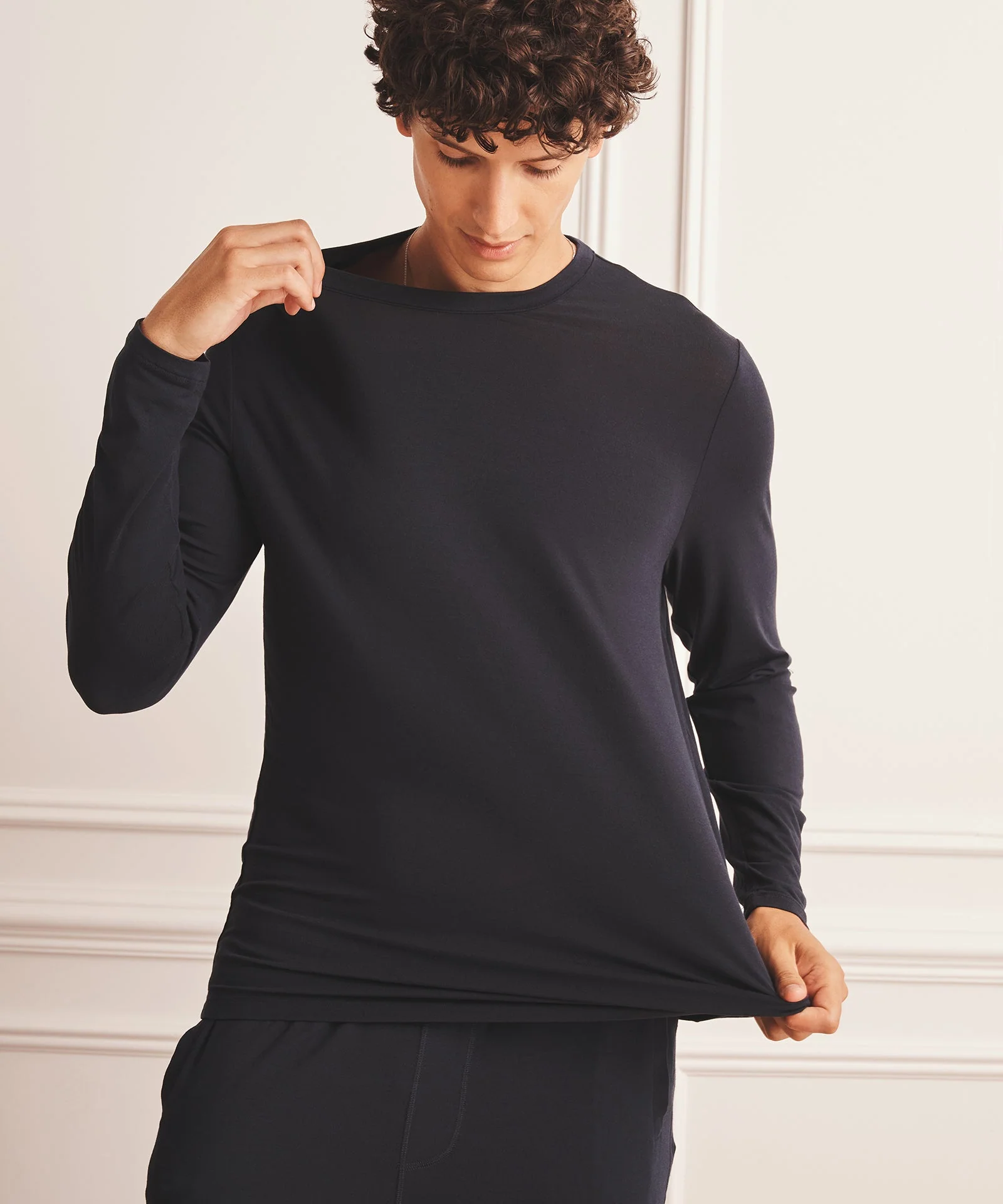 Breathable Long Sleeve Sleep Tee - Image 6