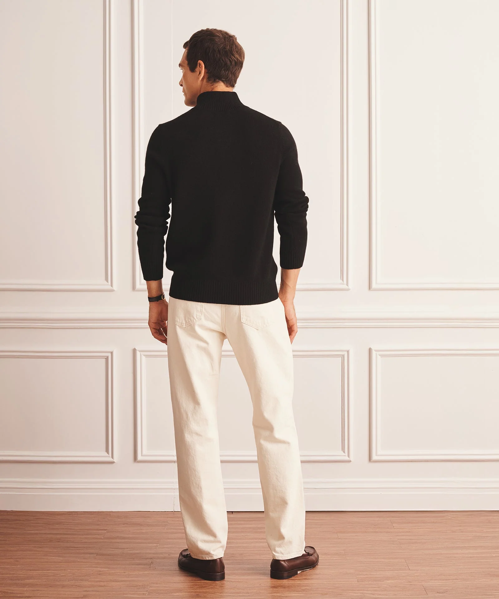 Luxe Cashmere Button Pullover Sweater - Image 13