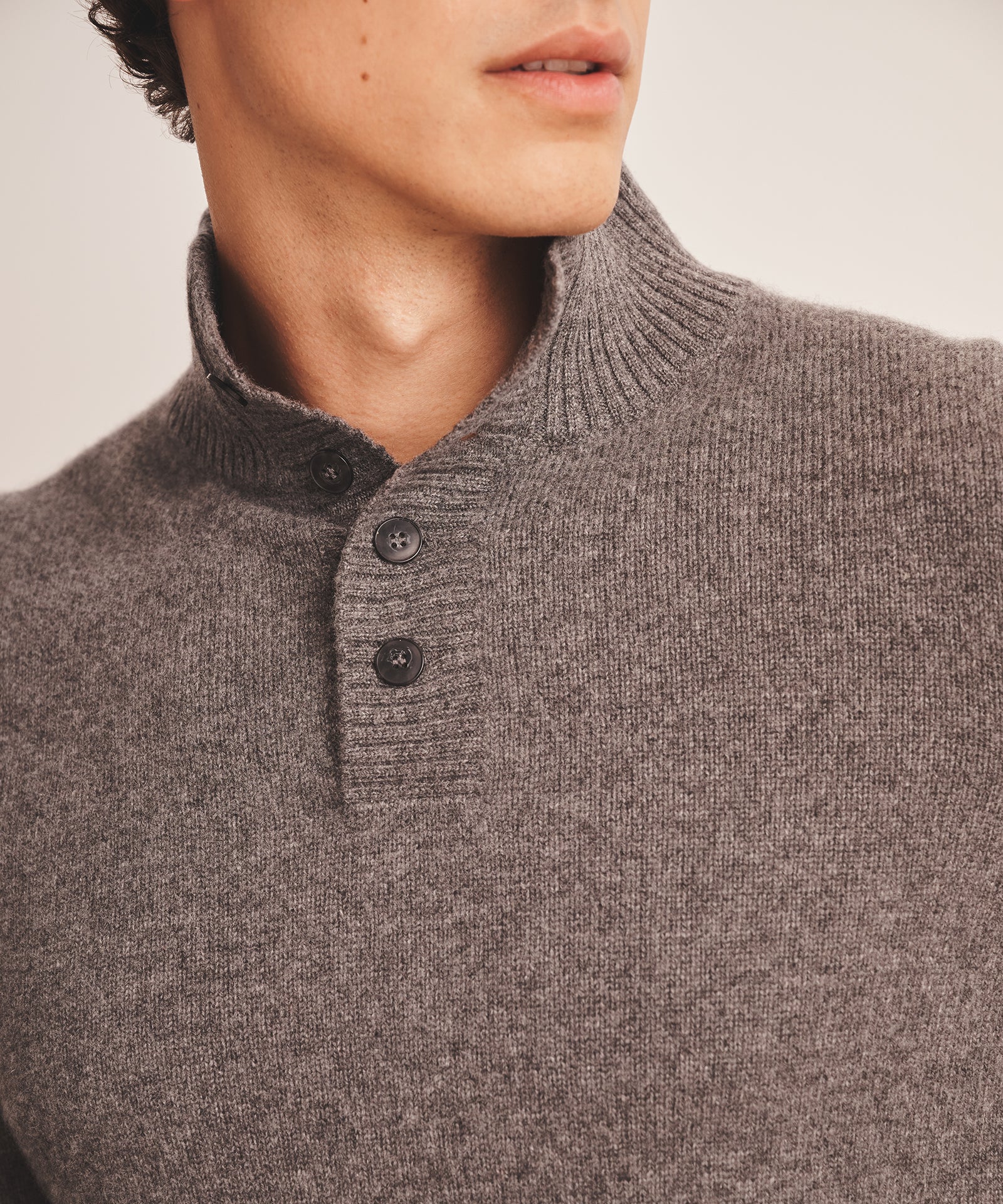 Luxe Cashmere Button Pullover Sweater - Image 20
