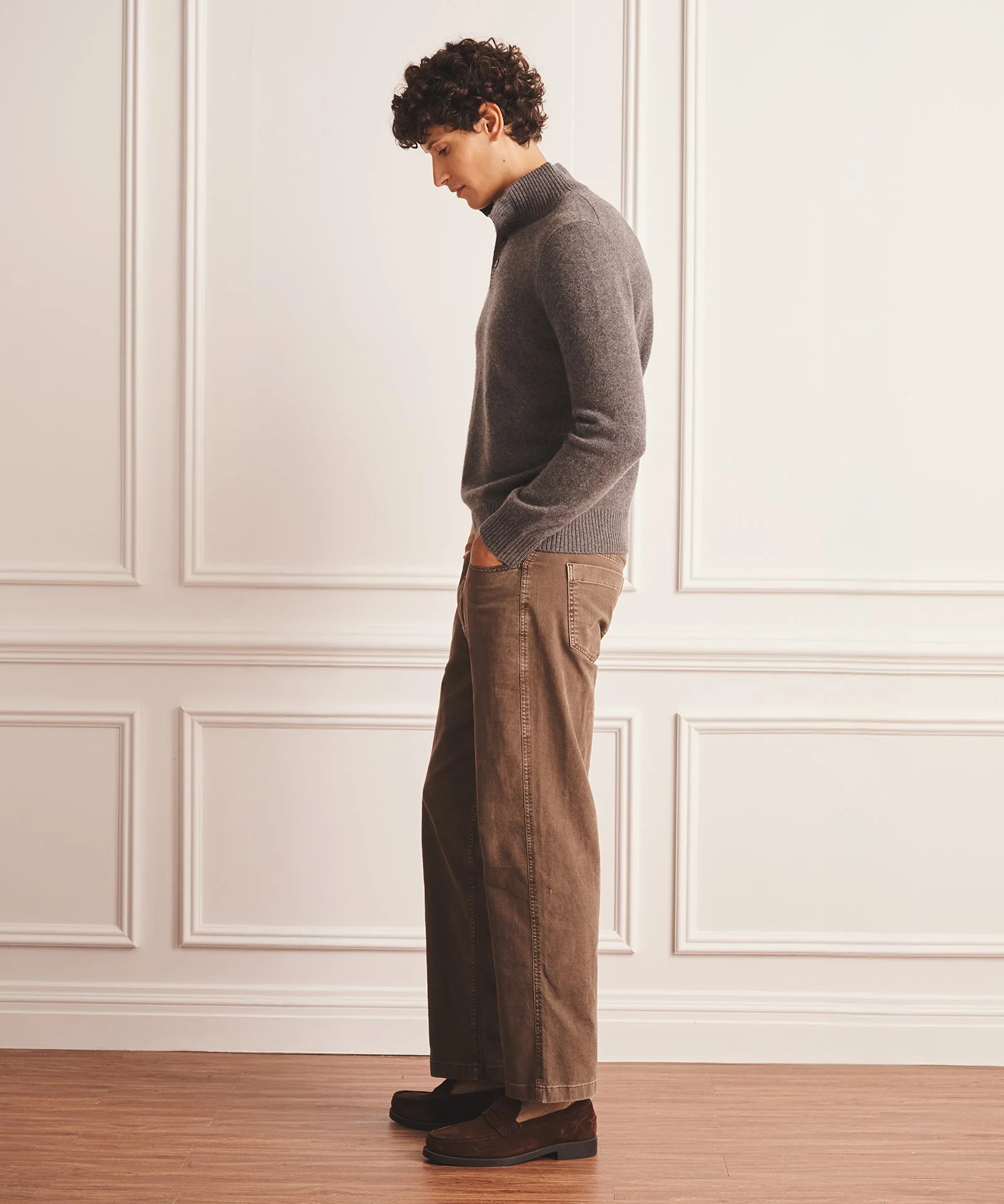 Luxe Cashmere Button Pullover Sweater - Image 21