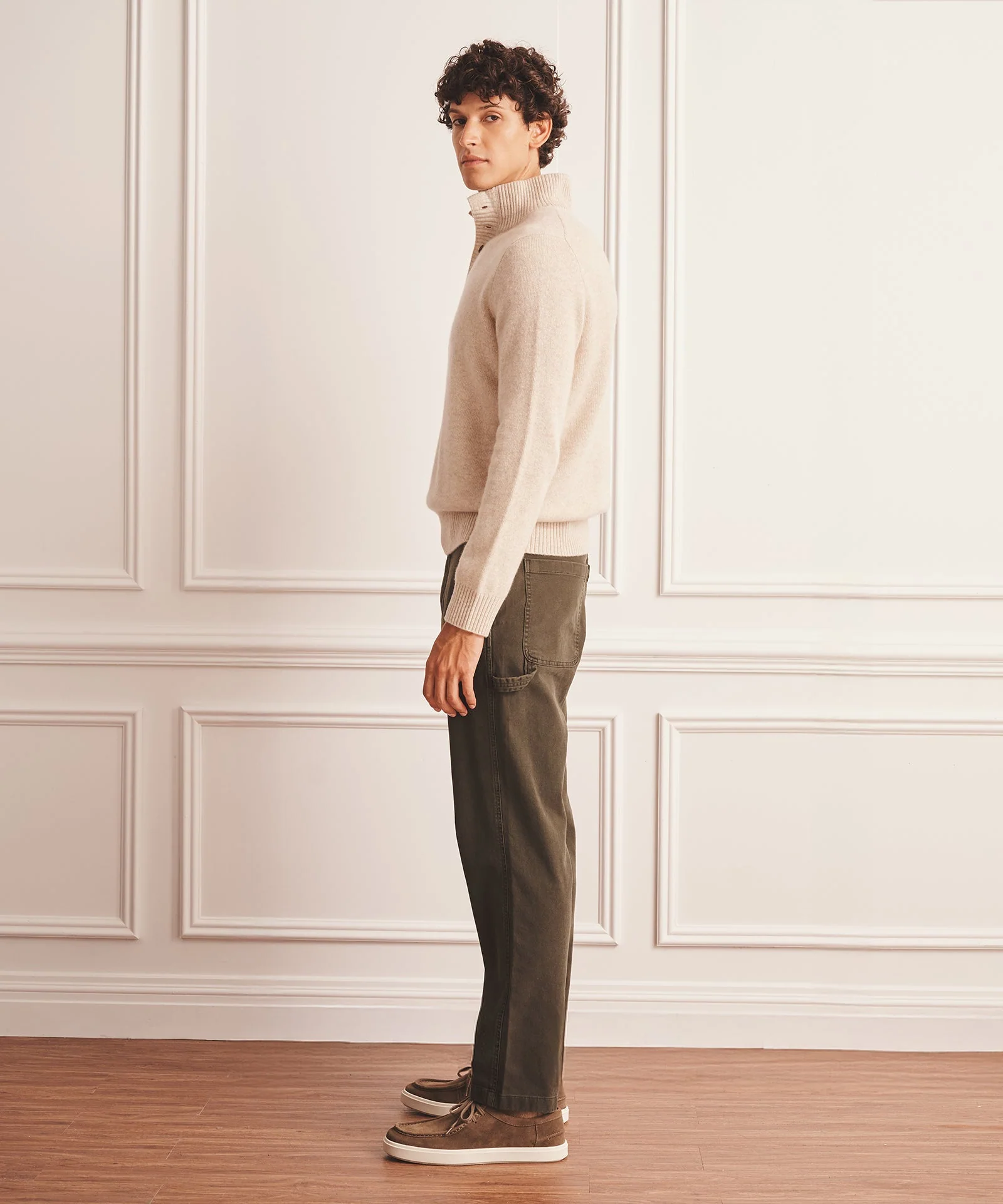 Luxe Cashmere Button Pullover Sweater - Image 24