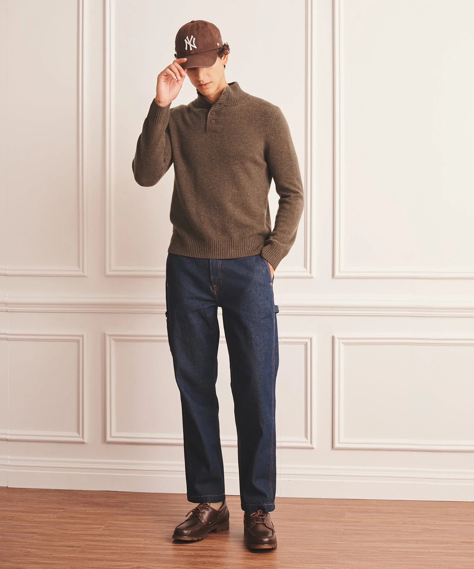 Luxe Cashmere Button Pullover Sweater - Image 7