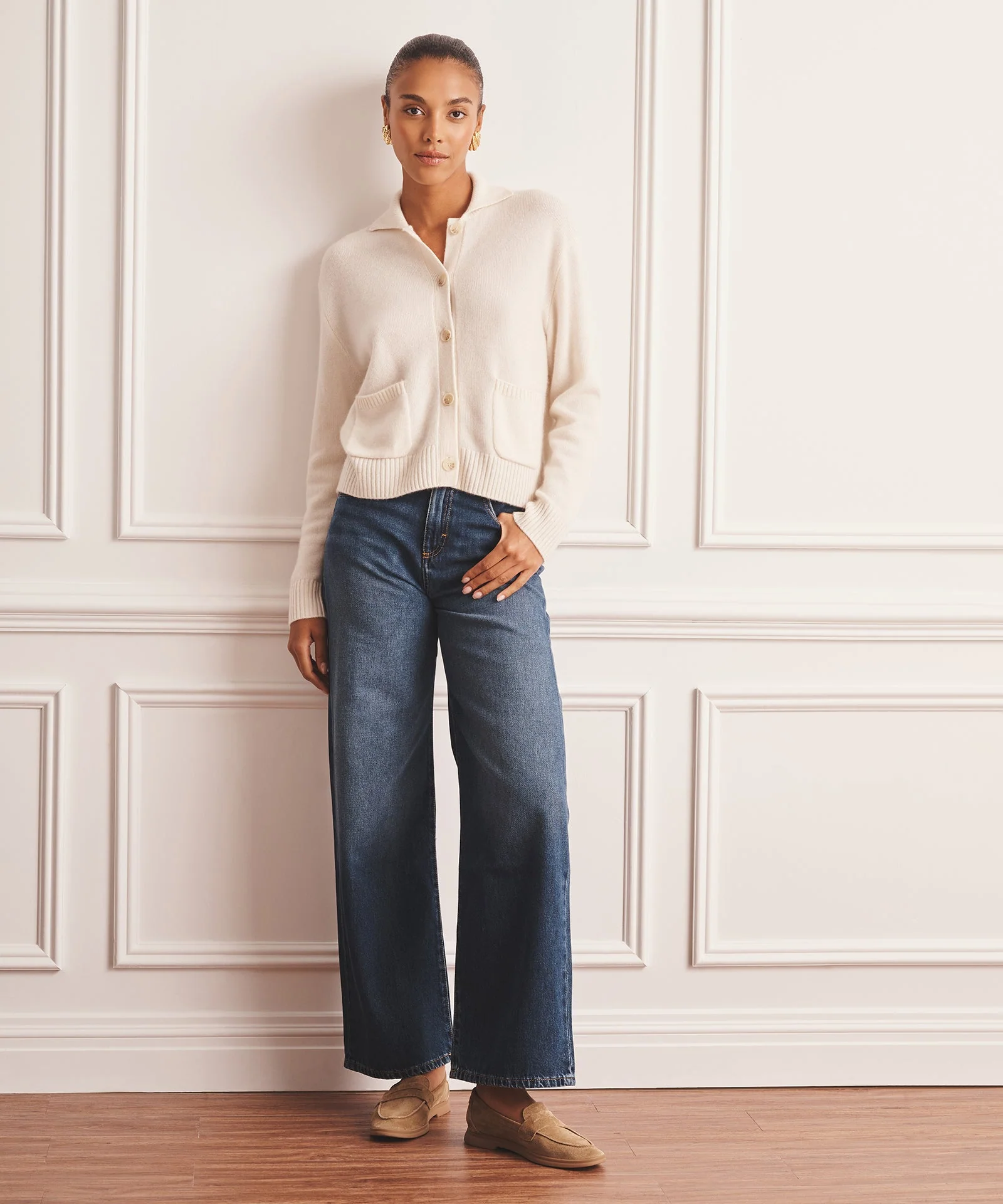 Collared Cashmere Cardigan - Image 10
