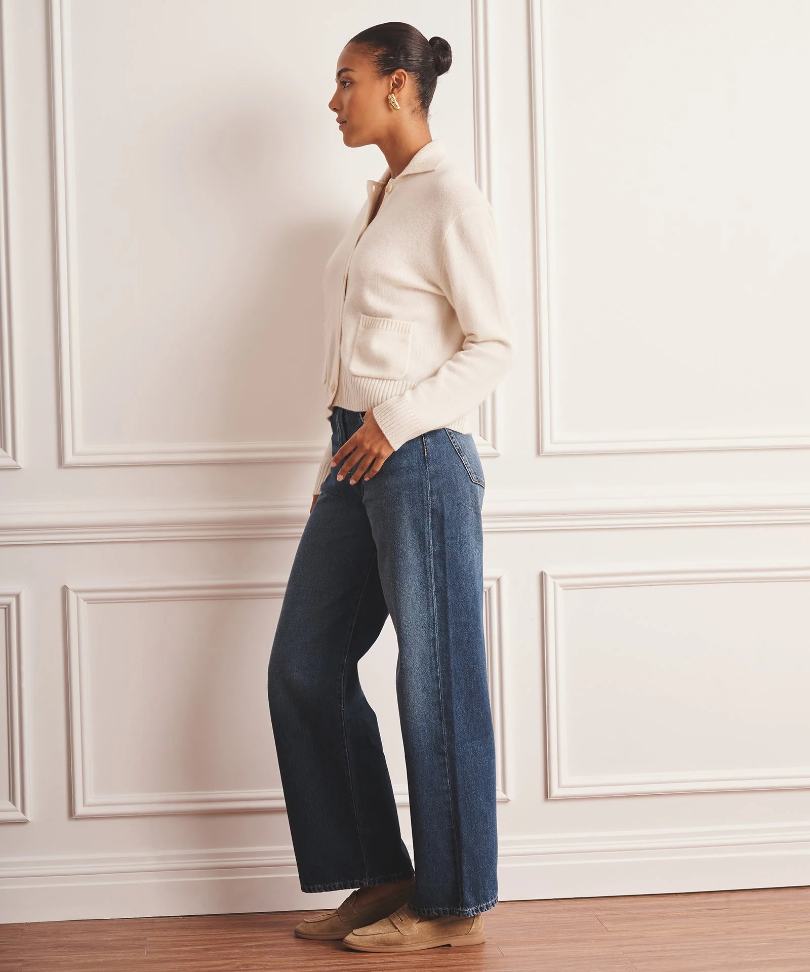 Collared Cashmere Cardigan - Image 11