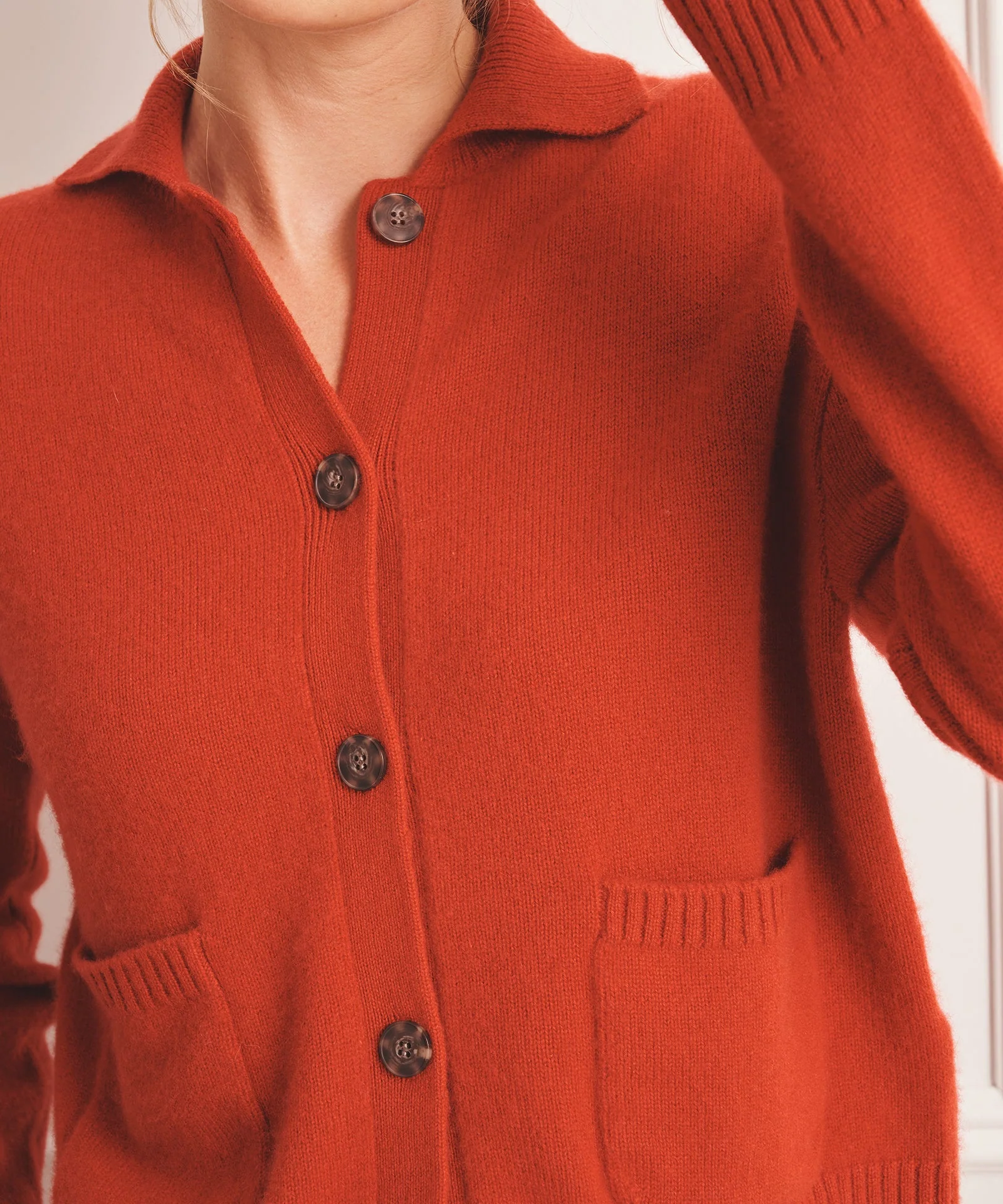 Collared Cashmere Cardigan - Image 18