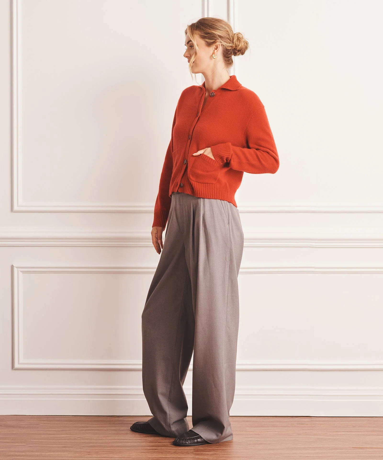 Collared Cashmere Cardigan - Image 20