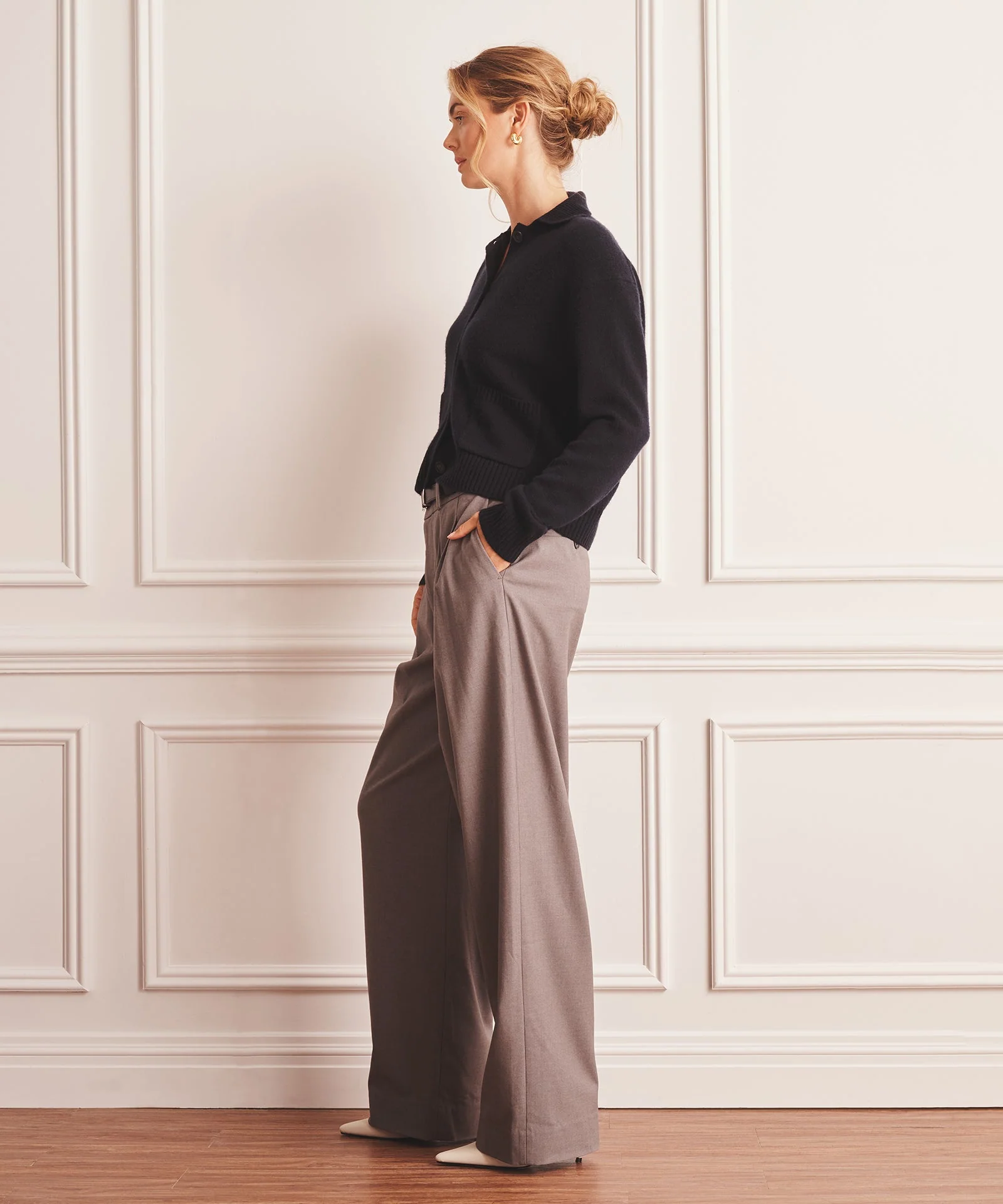 Collared Cashmere Cardigan - Image 6