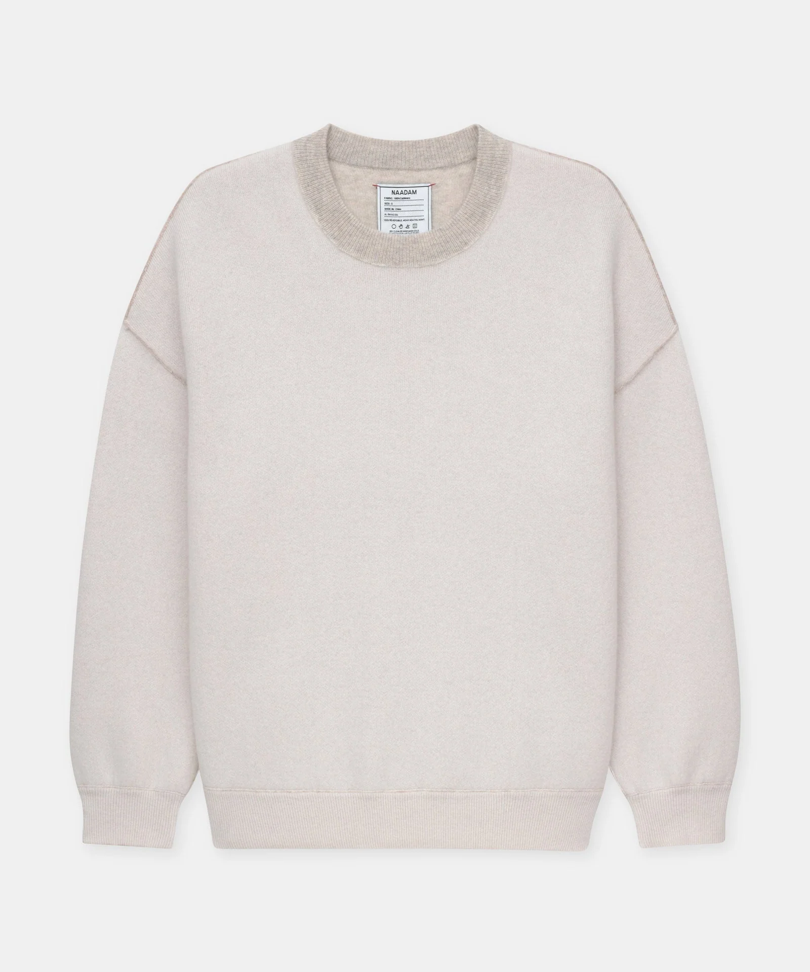 Super Luxe Cashmere Double Faced Crewneck - Image 10