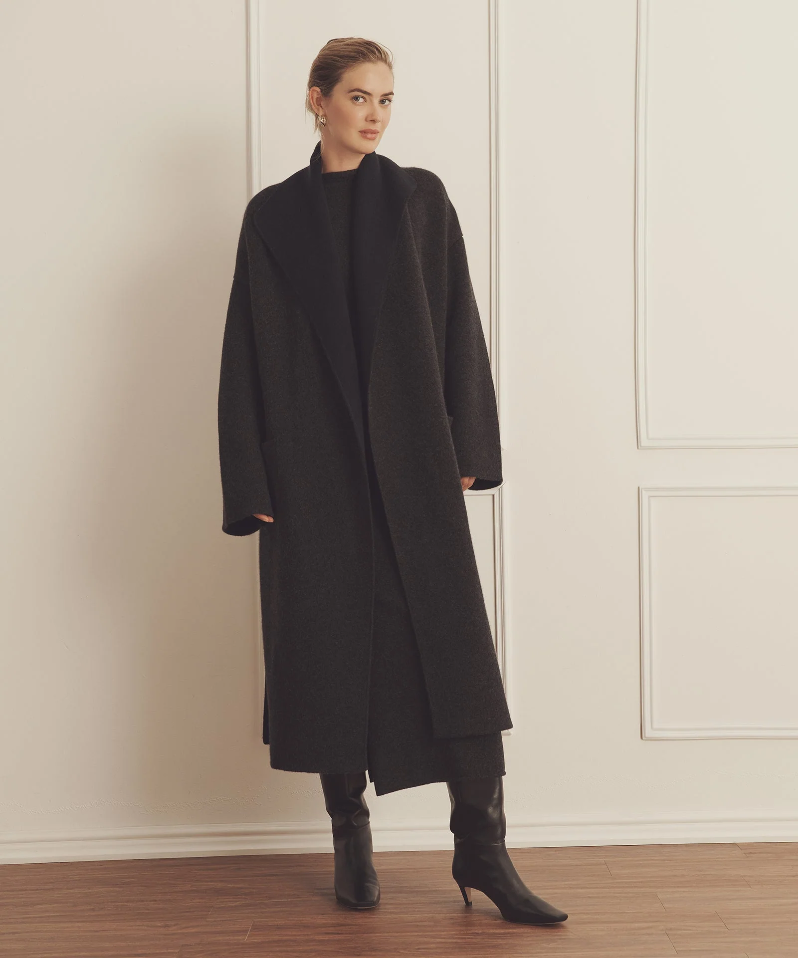 Super Luxe Cashmere Double Faced Coat - Image 10