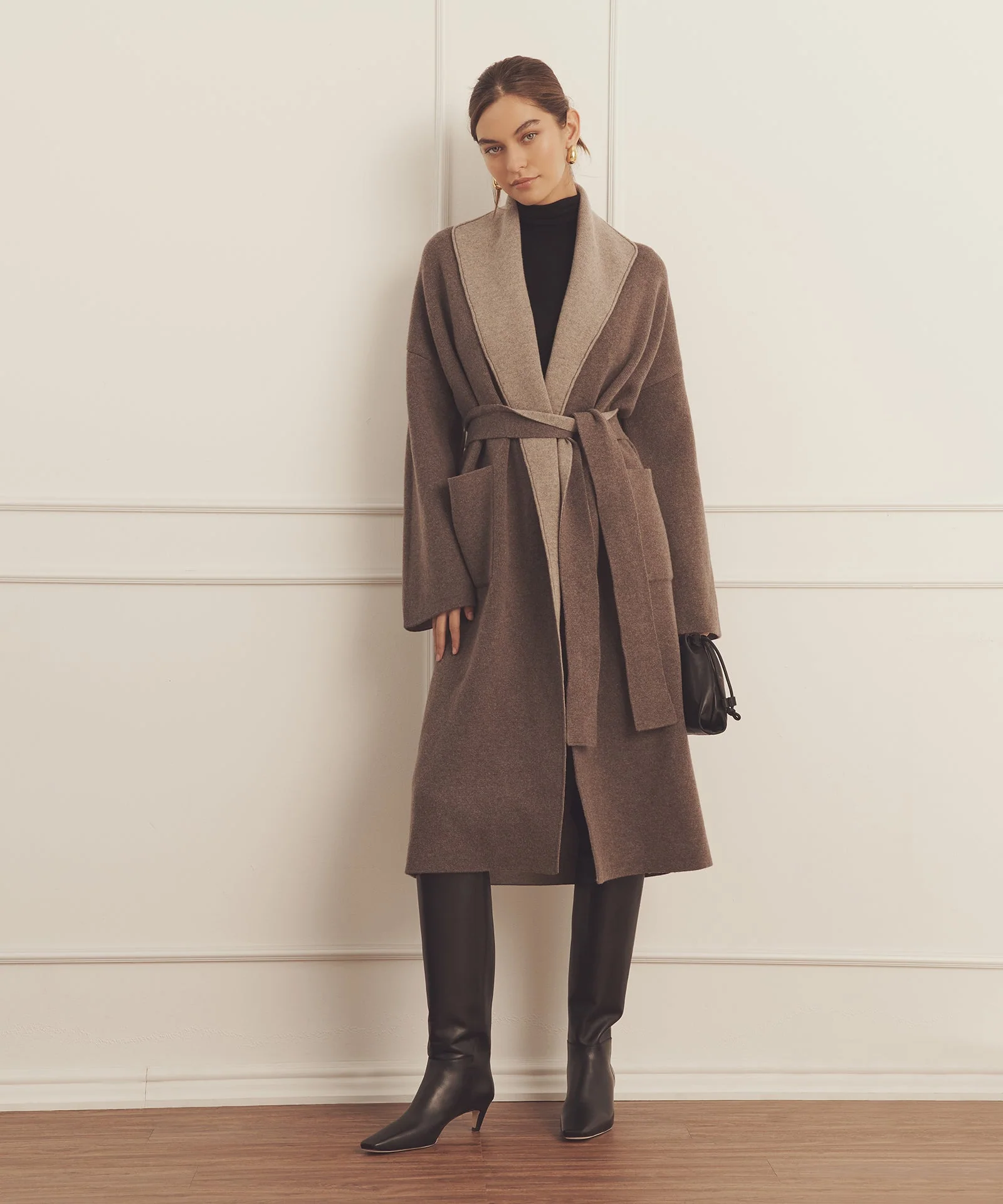 Super Luxe Cashmere Double Faced Coat - Image 13
