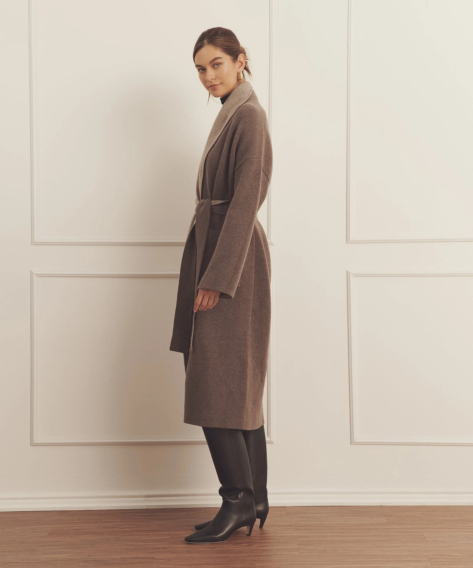 Super Luxe Cashmere Double Faced Coat - Image 14