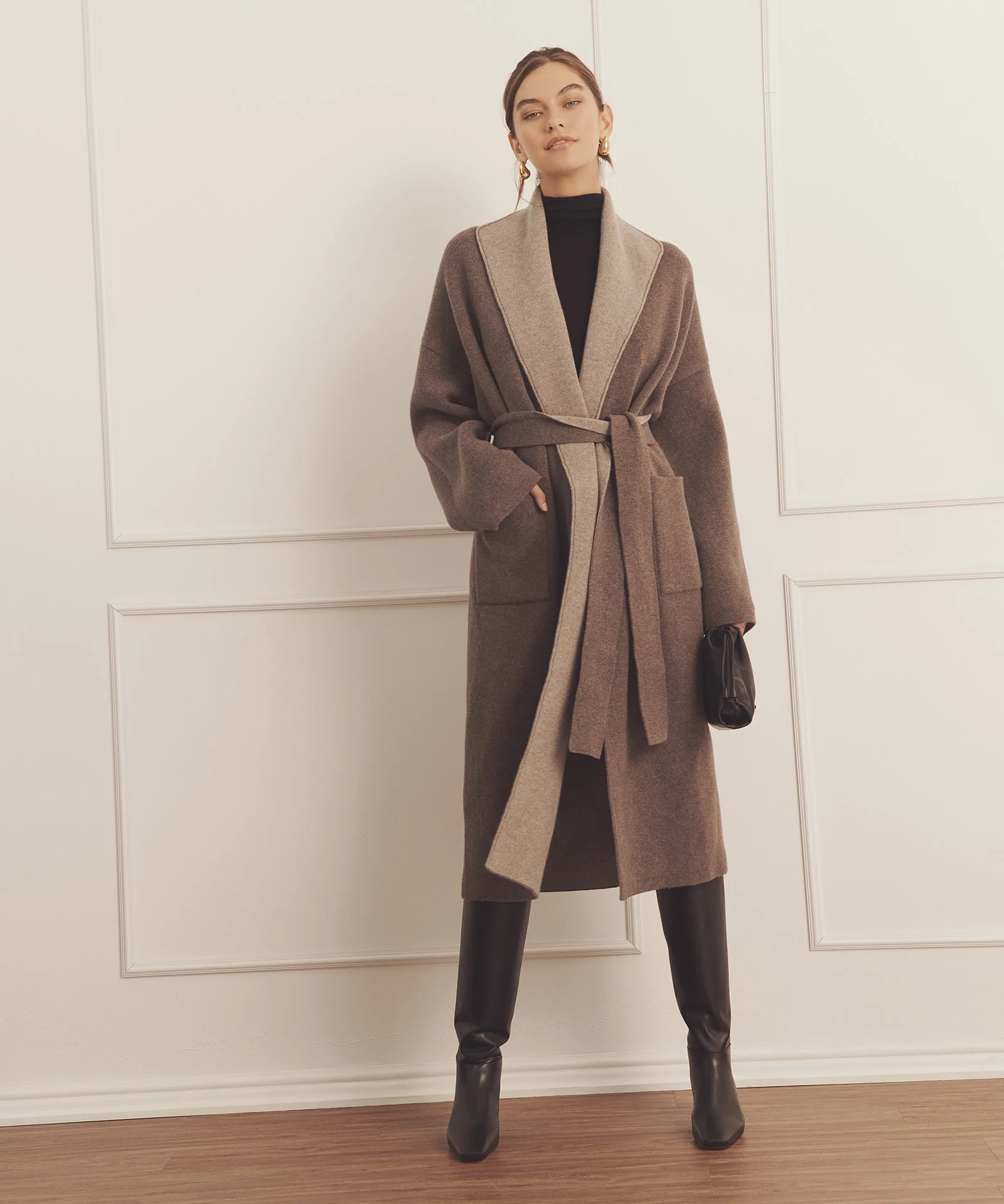 Super Luxe Cashmere Double Faced Coat - Image 3