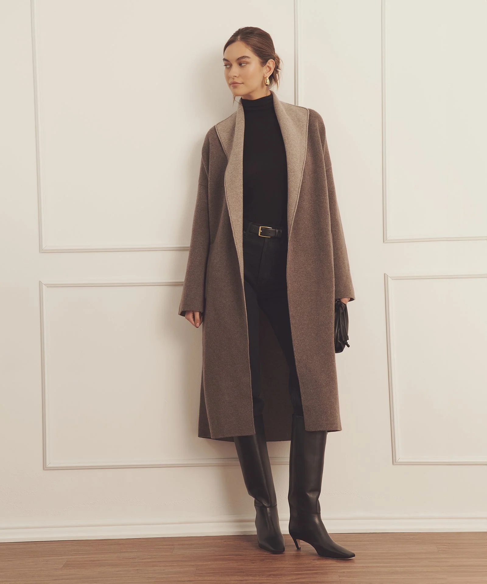 Super Luxe Cashmere Double Faced Coat - Image 4