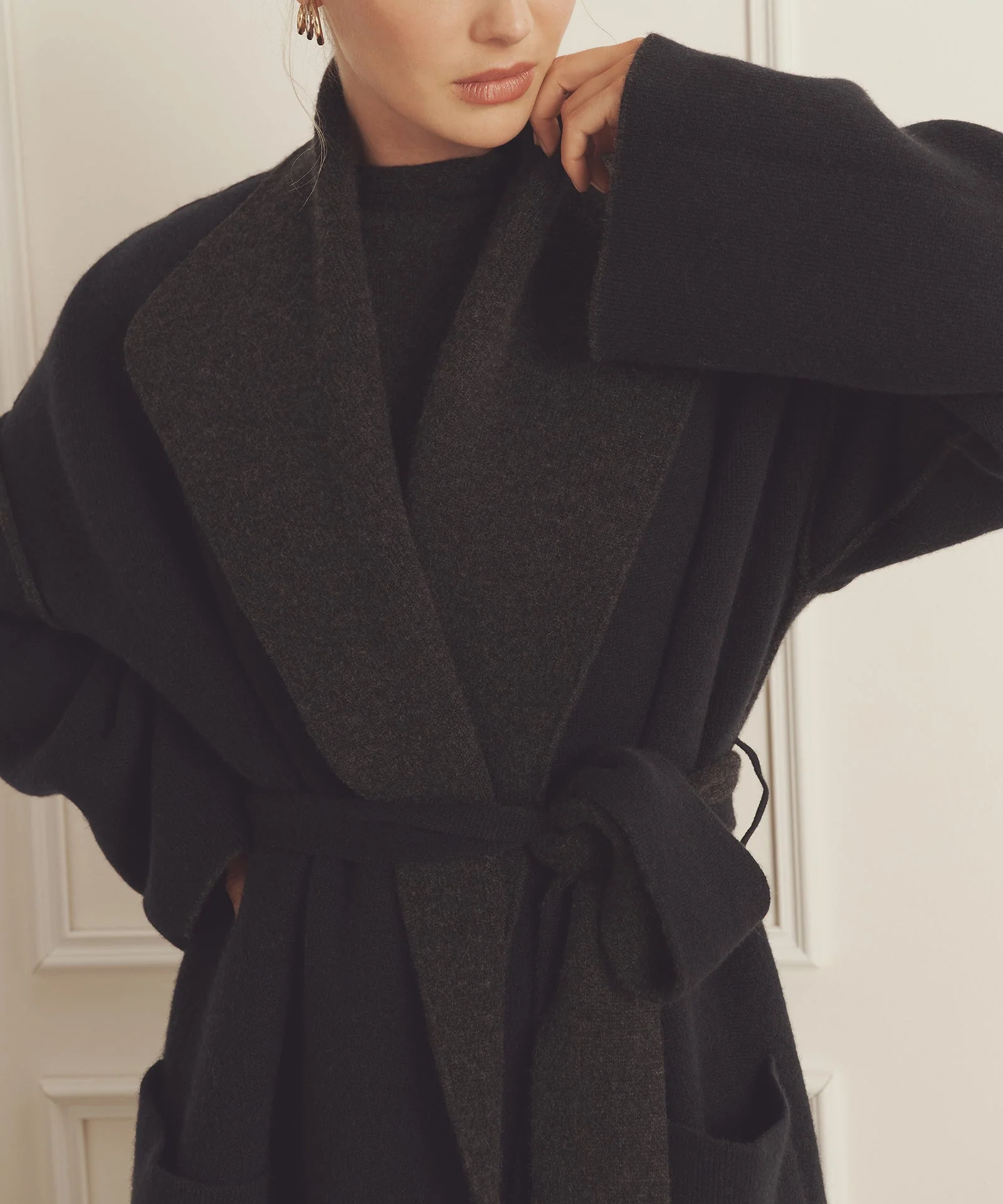 Super Luxe Cashmere Double Faced Coat - Image 5