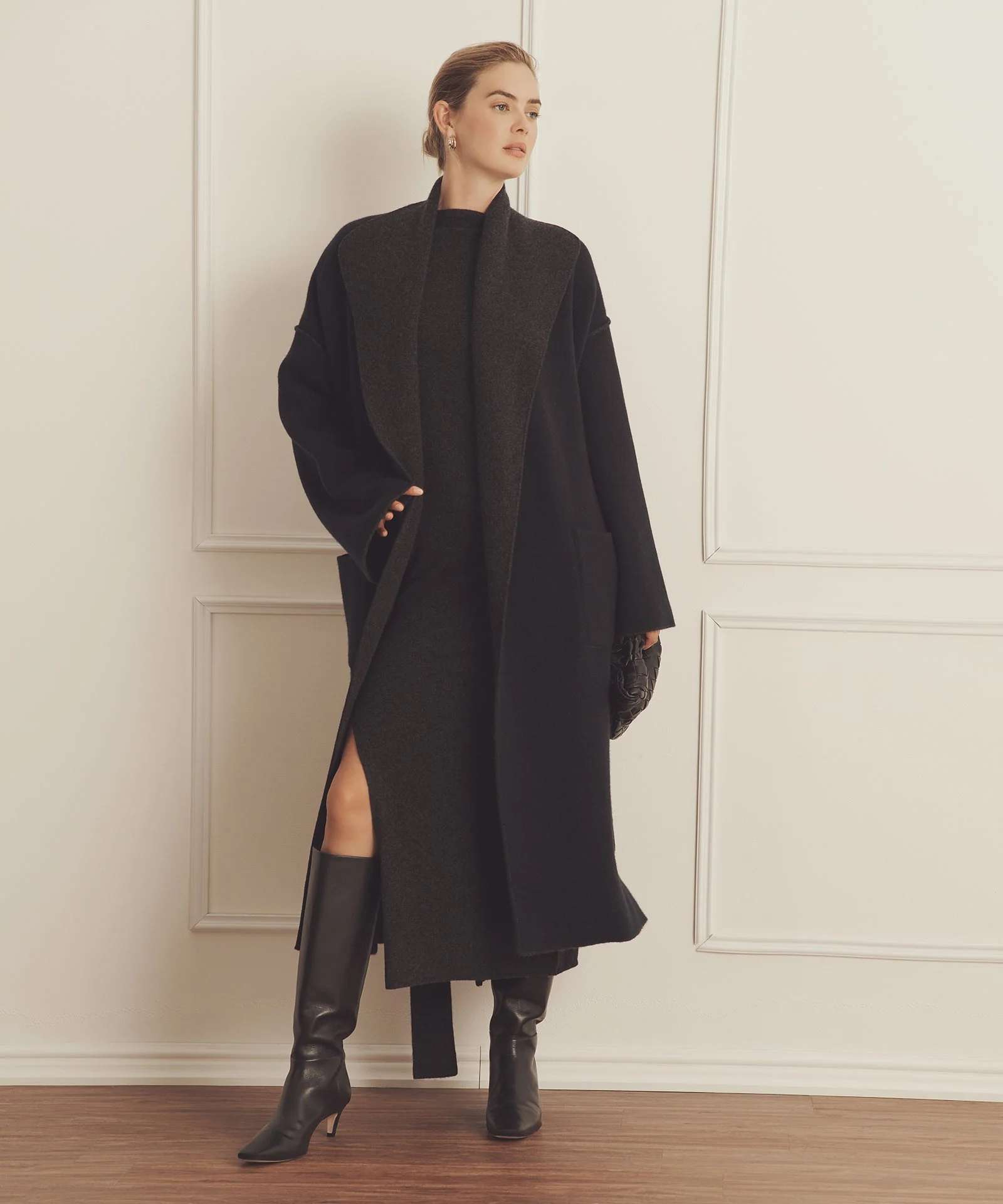 Super Luxe Cashmere Double Faced Coat - Image 7