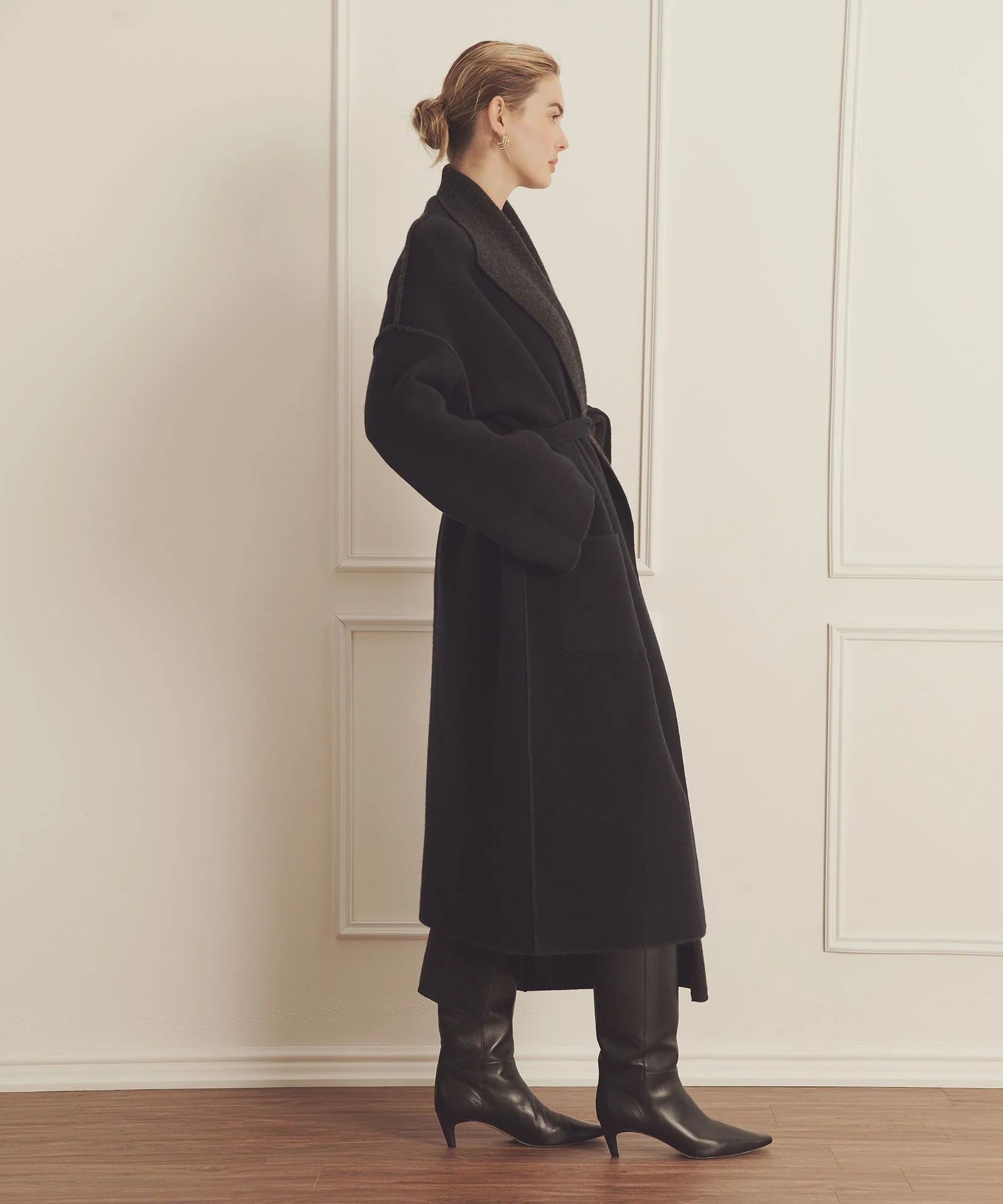 Super Luxe Cashmere Double Faced Coat - Image 8