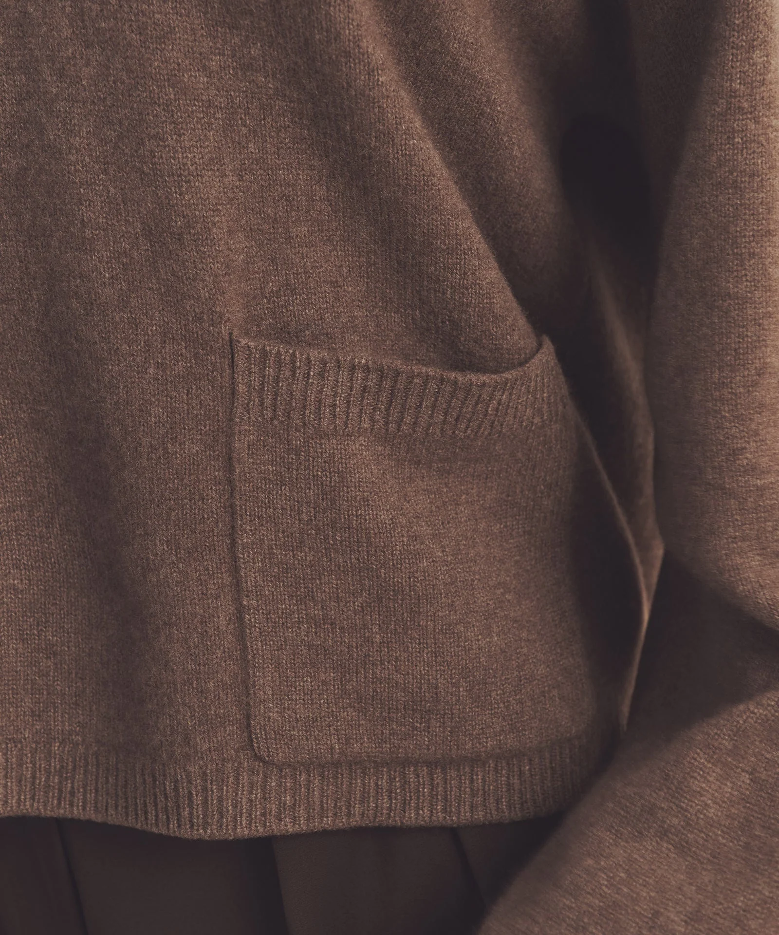 Luxe Cashmere Open Neck Hoodie - Image 8