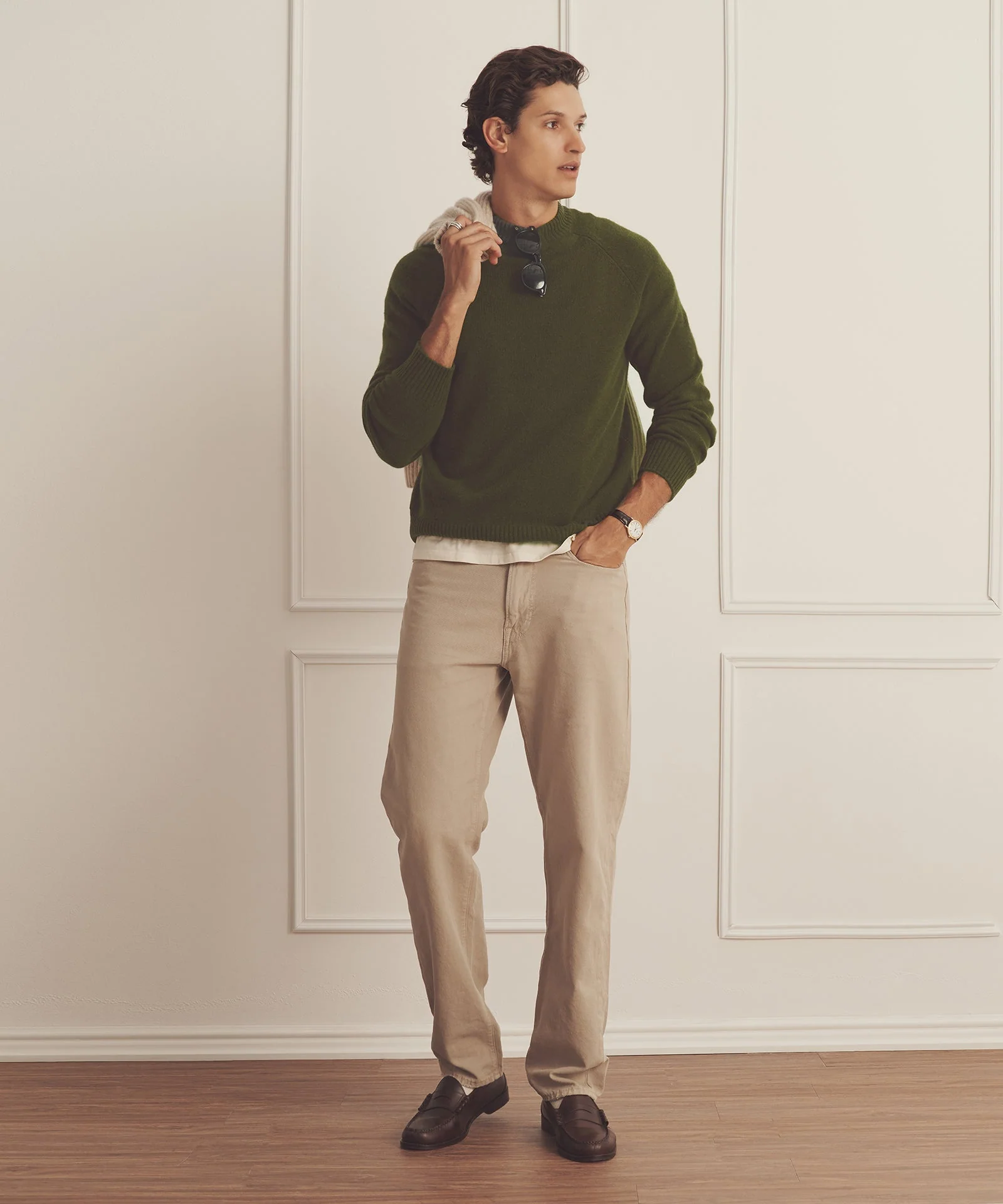 Luxe Cashmere Raglan Crewneck - Image 13
