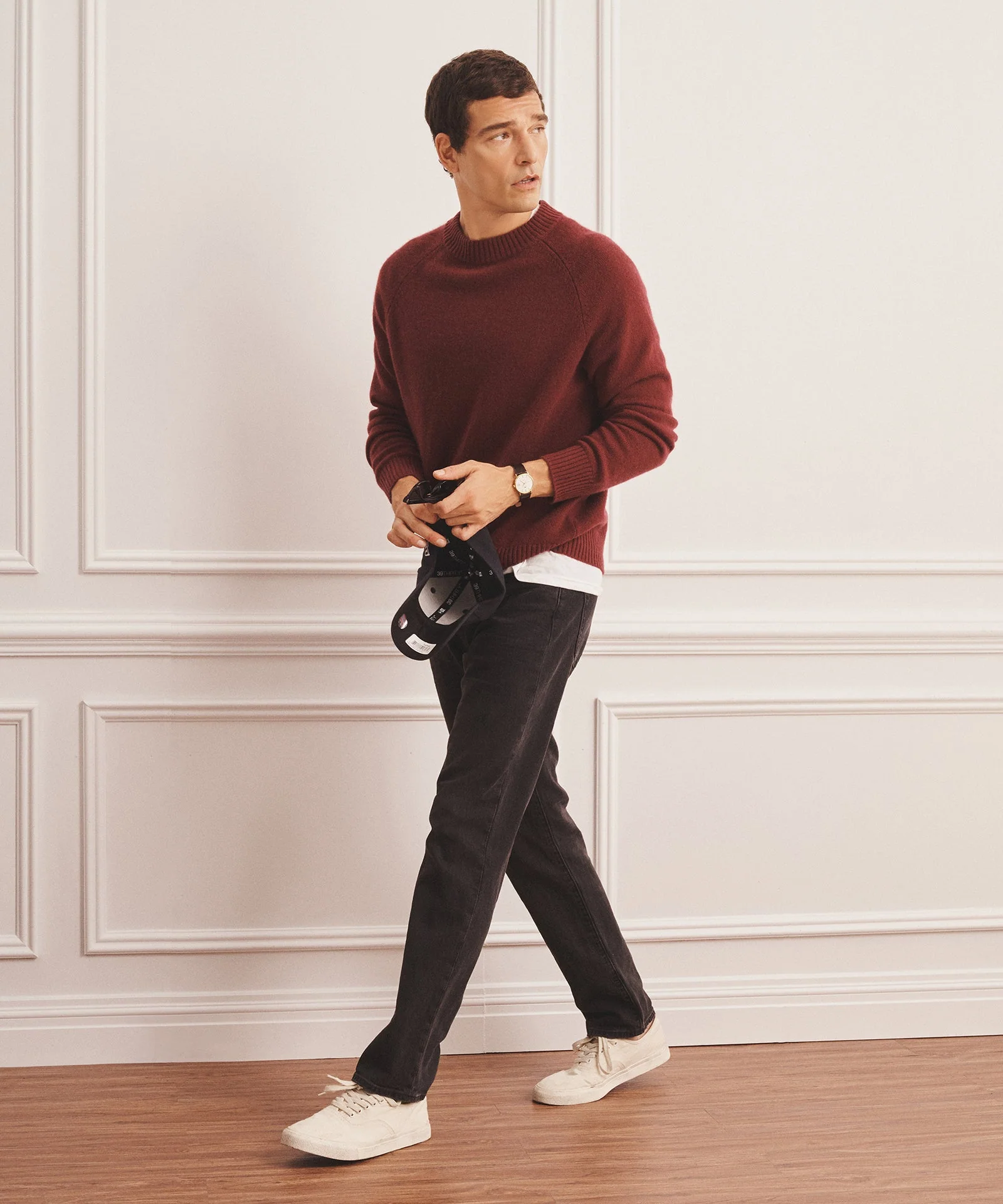 Luxe Cashmere Raglan Crewneck - Image 43