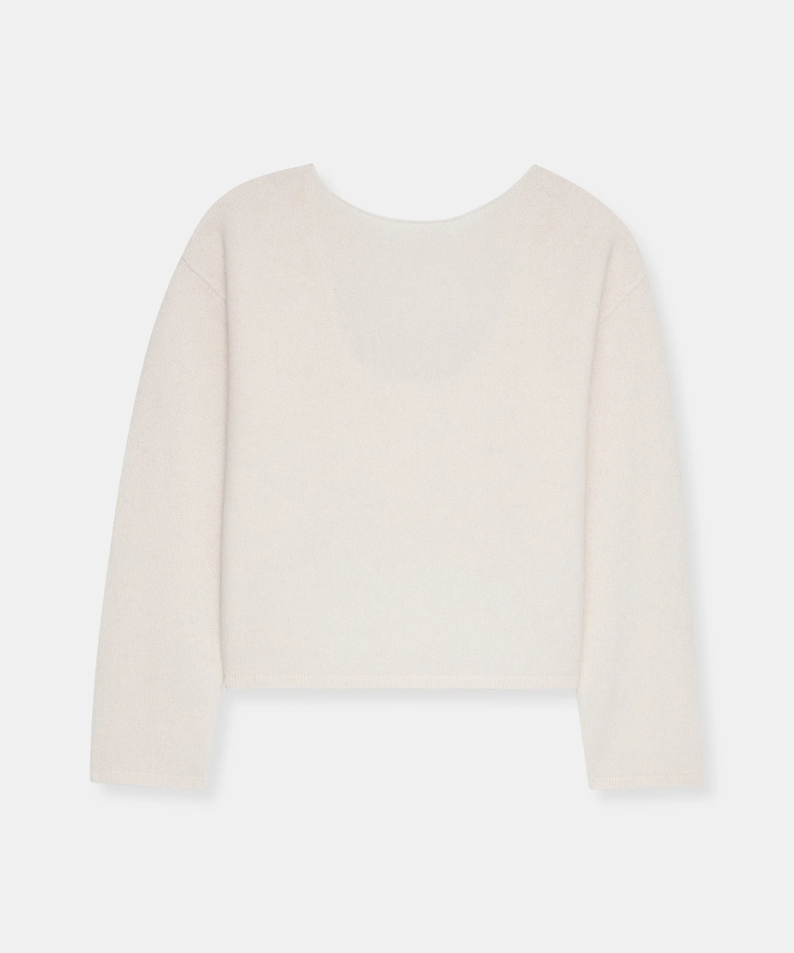 Reversible Cashmere Boatneck Sweater - Image 10