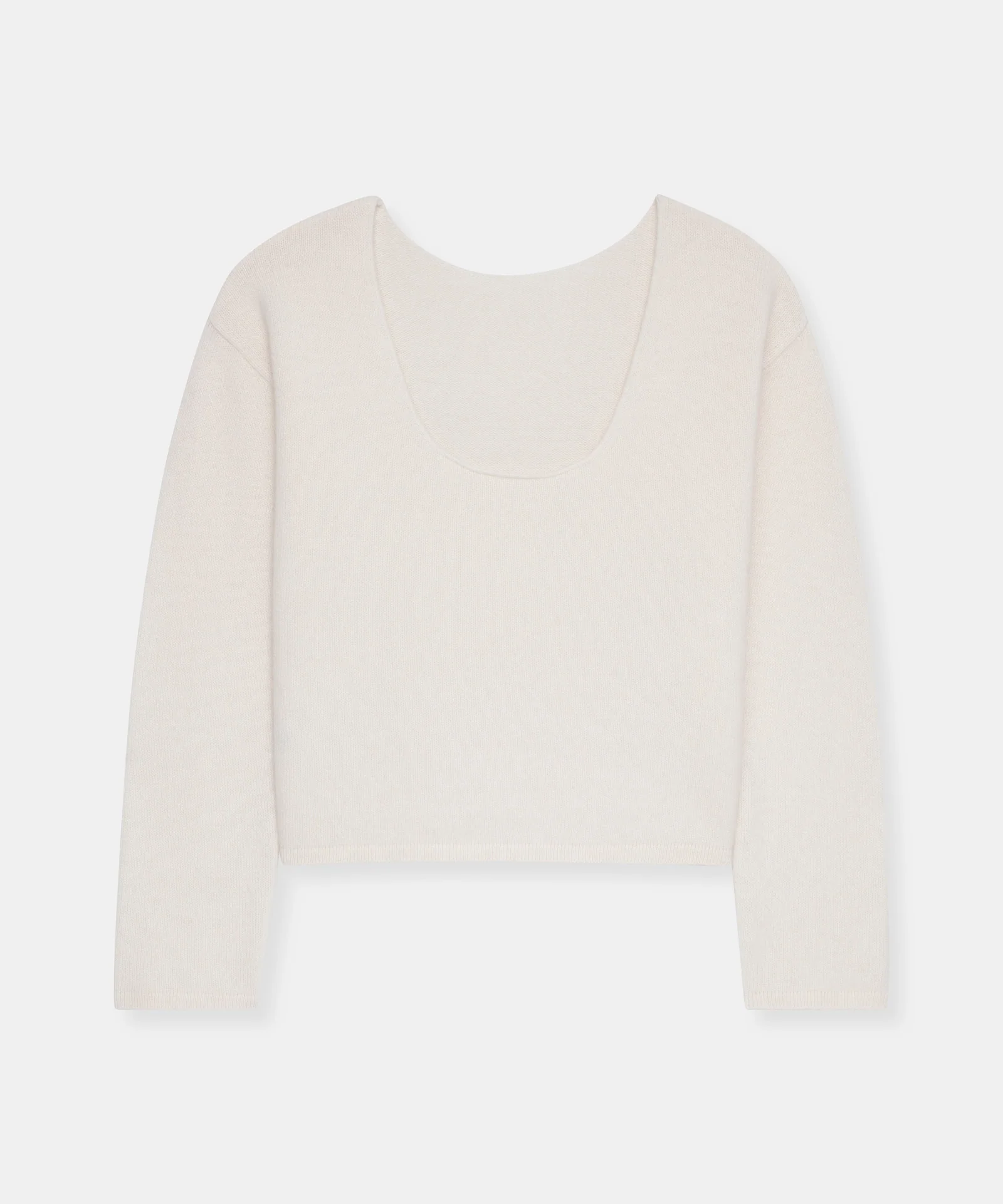 Reversible Cashmere Boatneck Sweater - Image 11