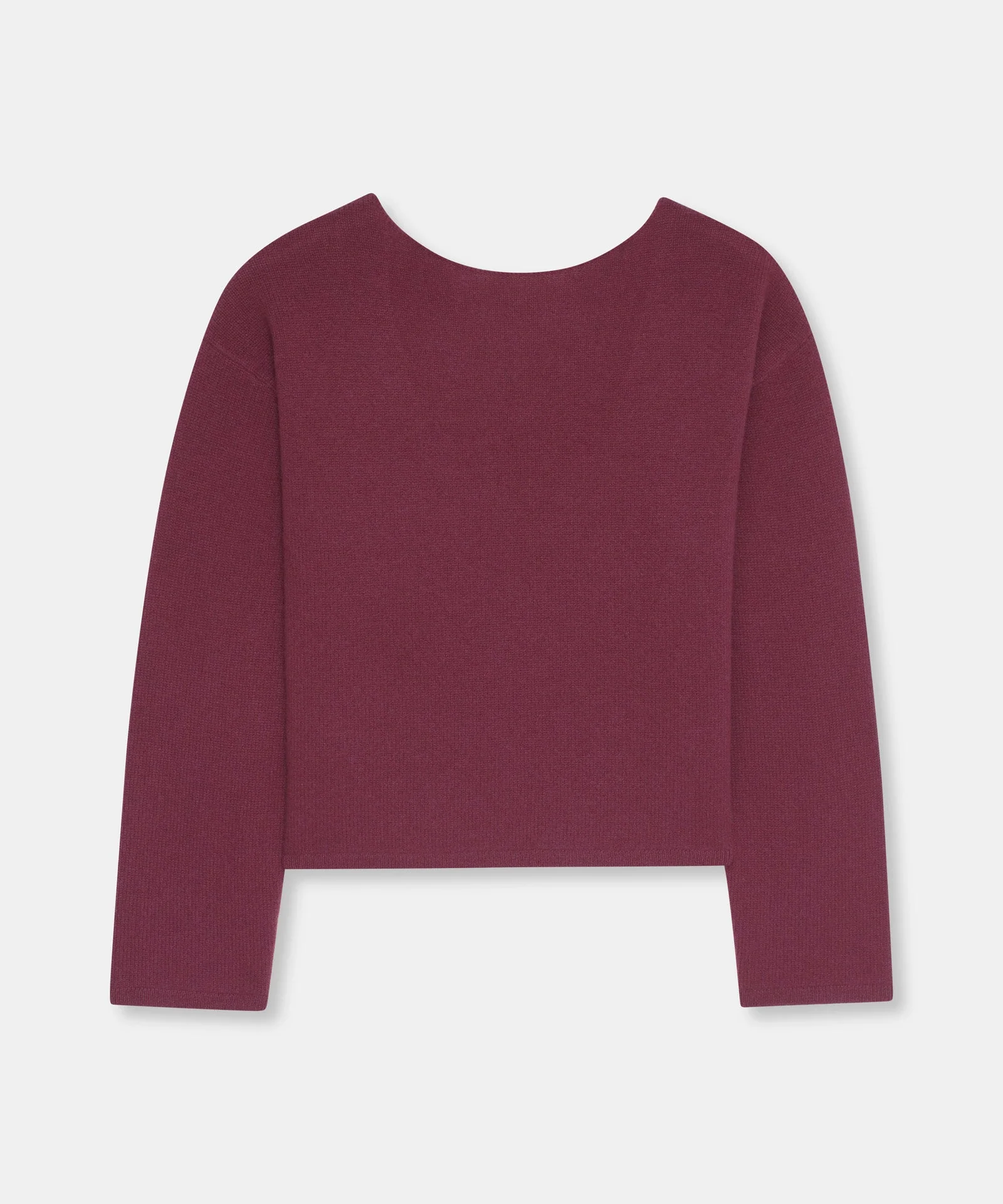Reversible Cashmere Boatneck Sweater - Image 6