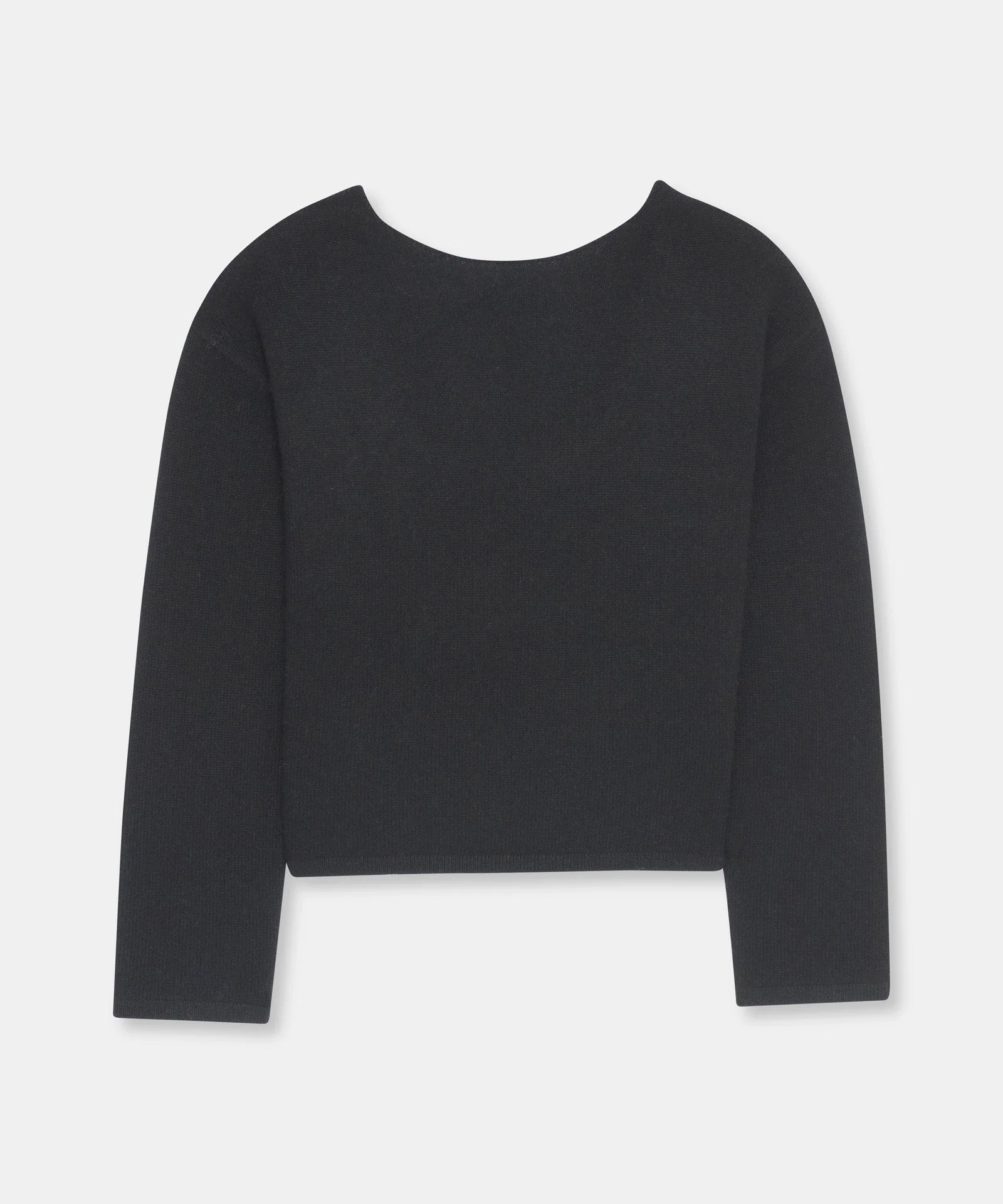 Reversible Cashmere Boatneck Sweater - Image 8