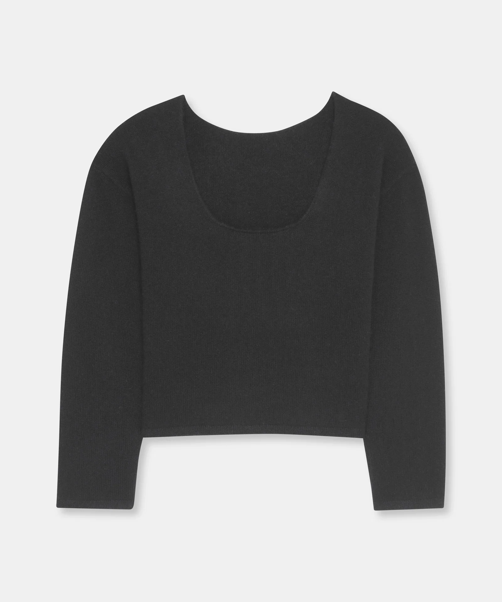 Reversible Cashmere Boatneck Sweater - Image 9