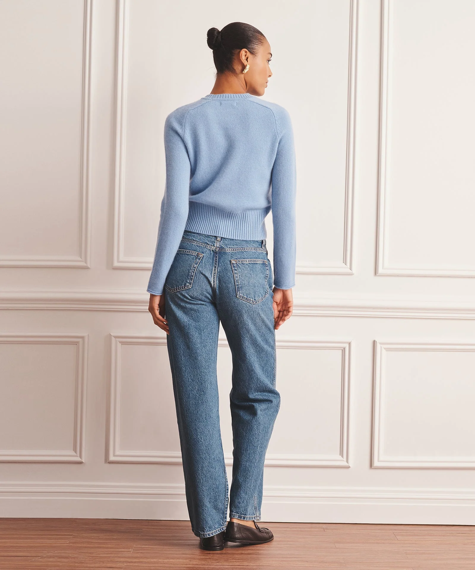 Saddle Cashmere Crewneck Sweater - Image 12