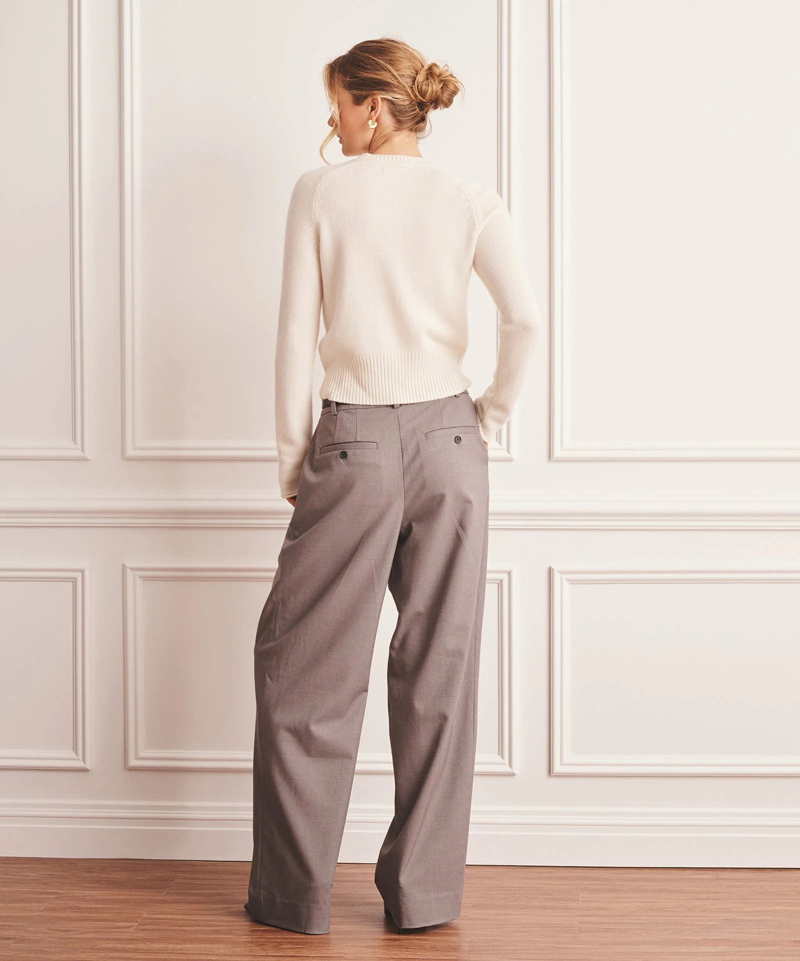 Saddle Cashmere Crewneck Sweater - Image 30