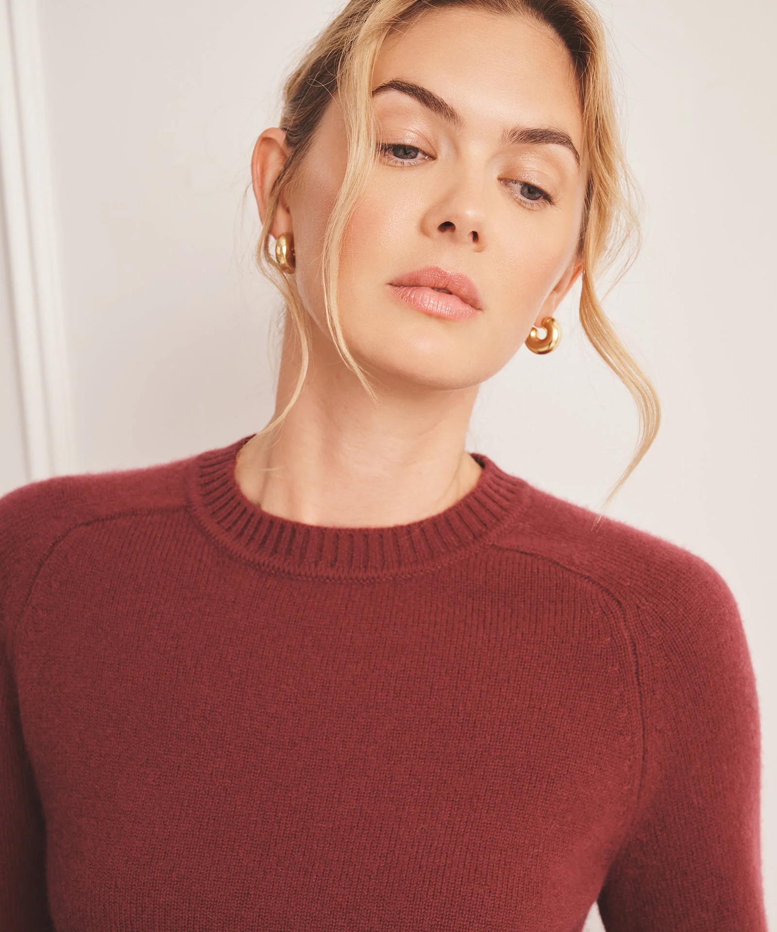 Saddle Cashmere Crewneck Sweater - Image 5