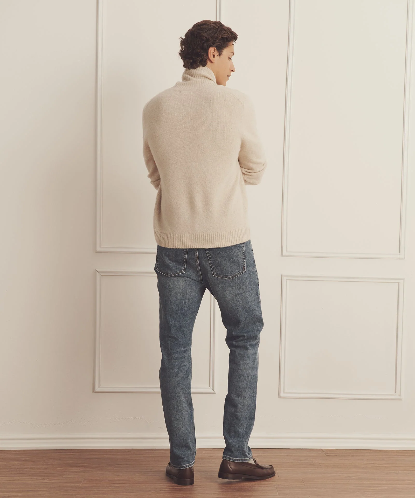 Luxe Cashmere Shawl Collar Pullover - Image 8