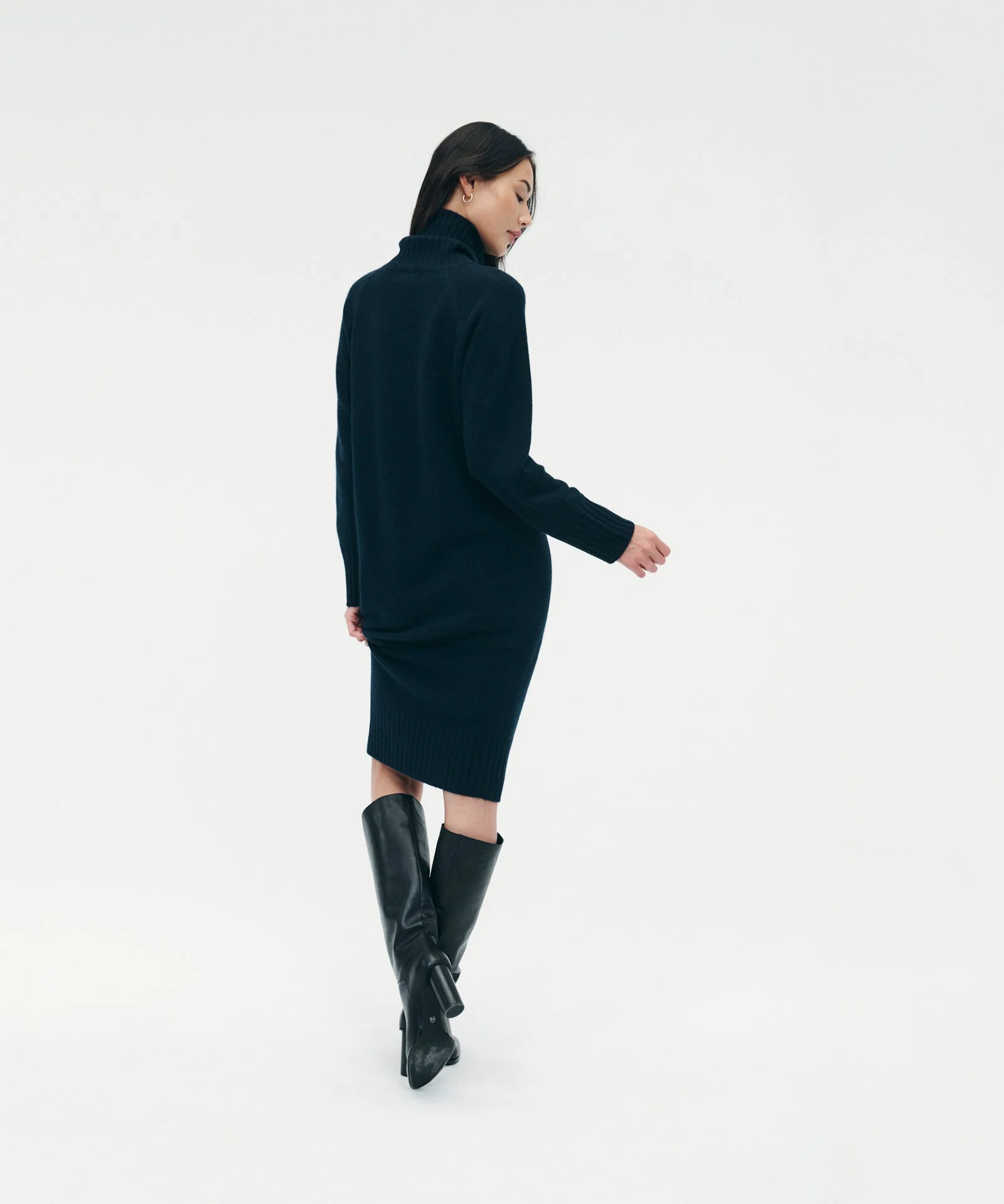 Luxe Cashmere Turtleneck Dress - Image 7