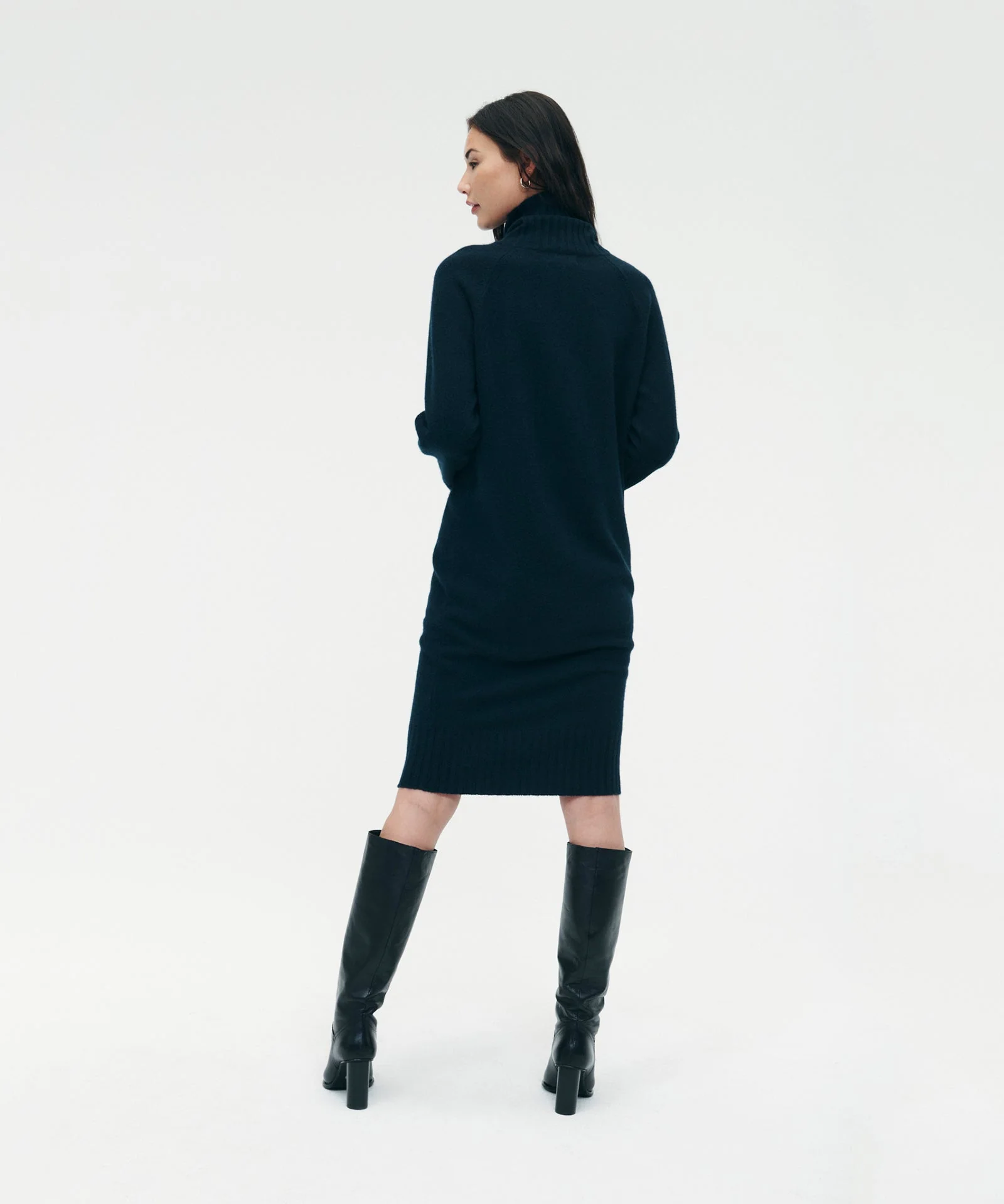 Luxe Cashmere Turtleneck Dress - Image 8
