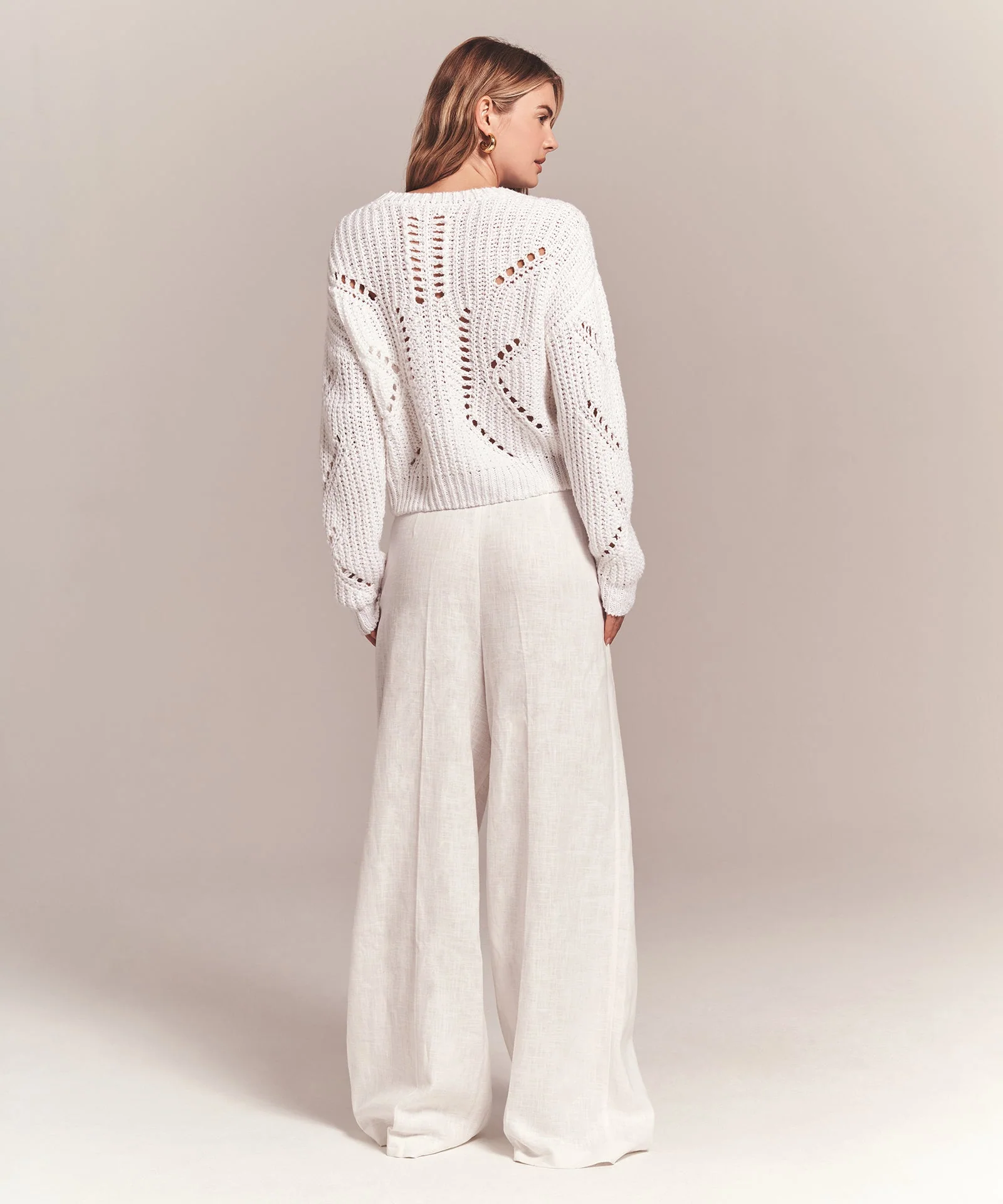 Luxe Chunky Cotton Novelty Pointelle Crew - Image 12