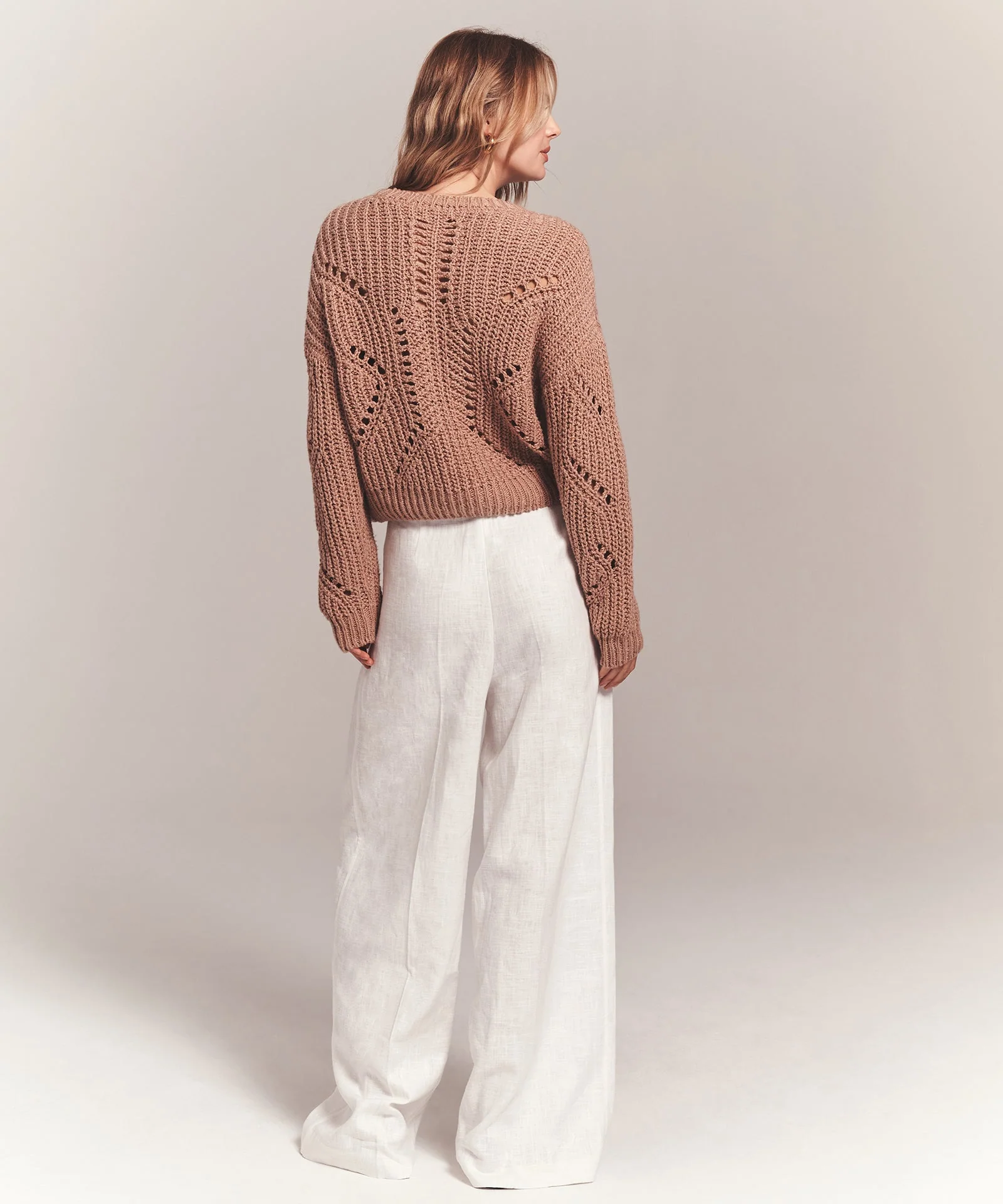 Luxe Chunky Cotton Novelty Pointelle Crew - Image 8