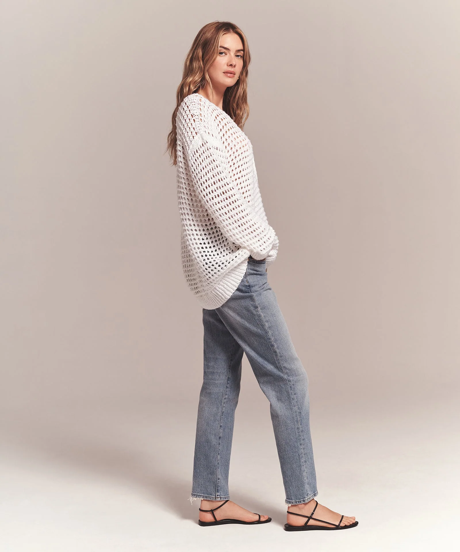Luxe Chunky Cotton Pointelle Cardigan - Image 5