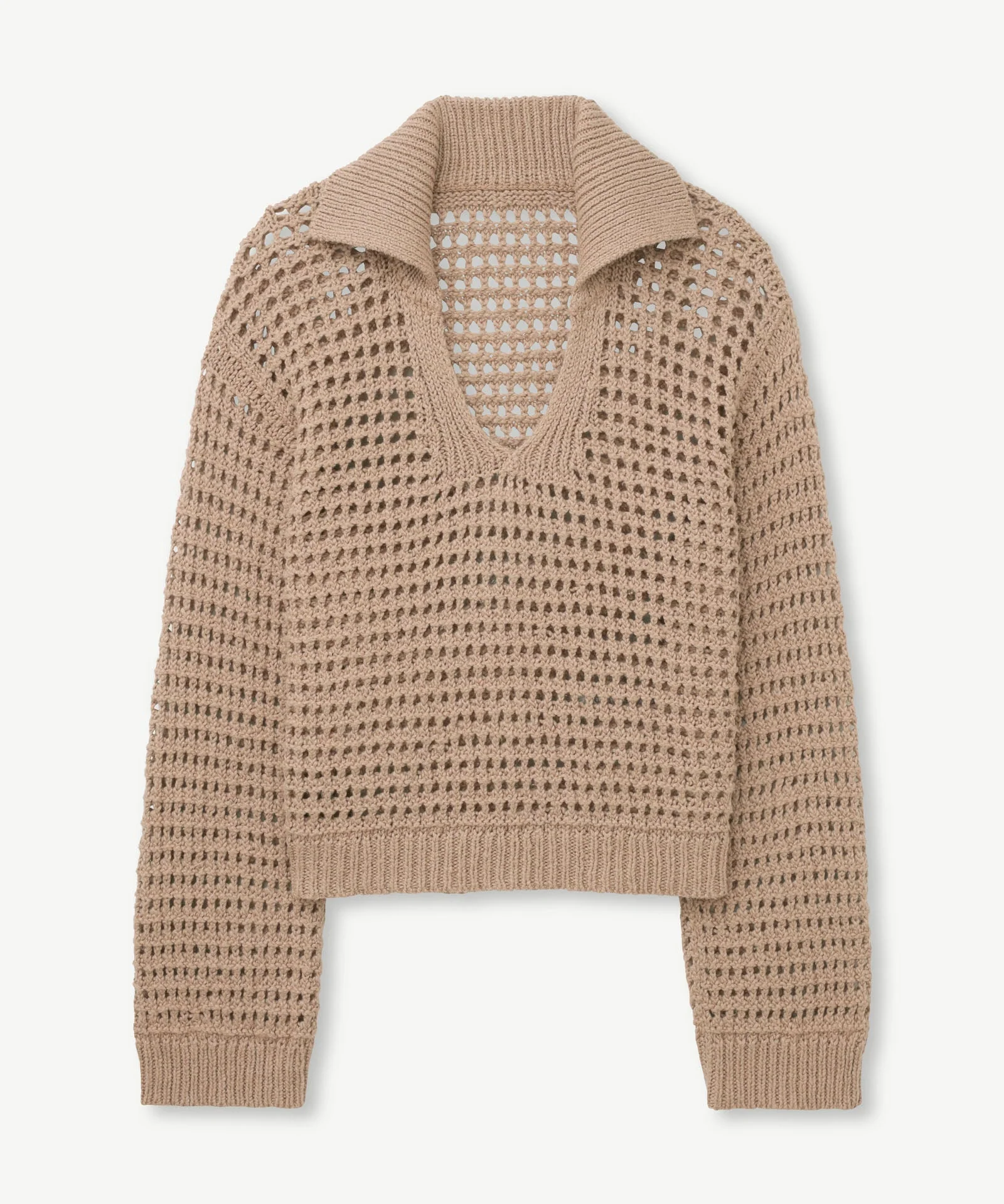 Luxe Chunky Cotton Pointelle Stitch Polo - Image 12