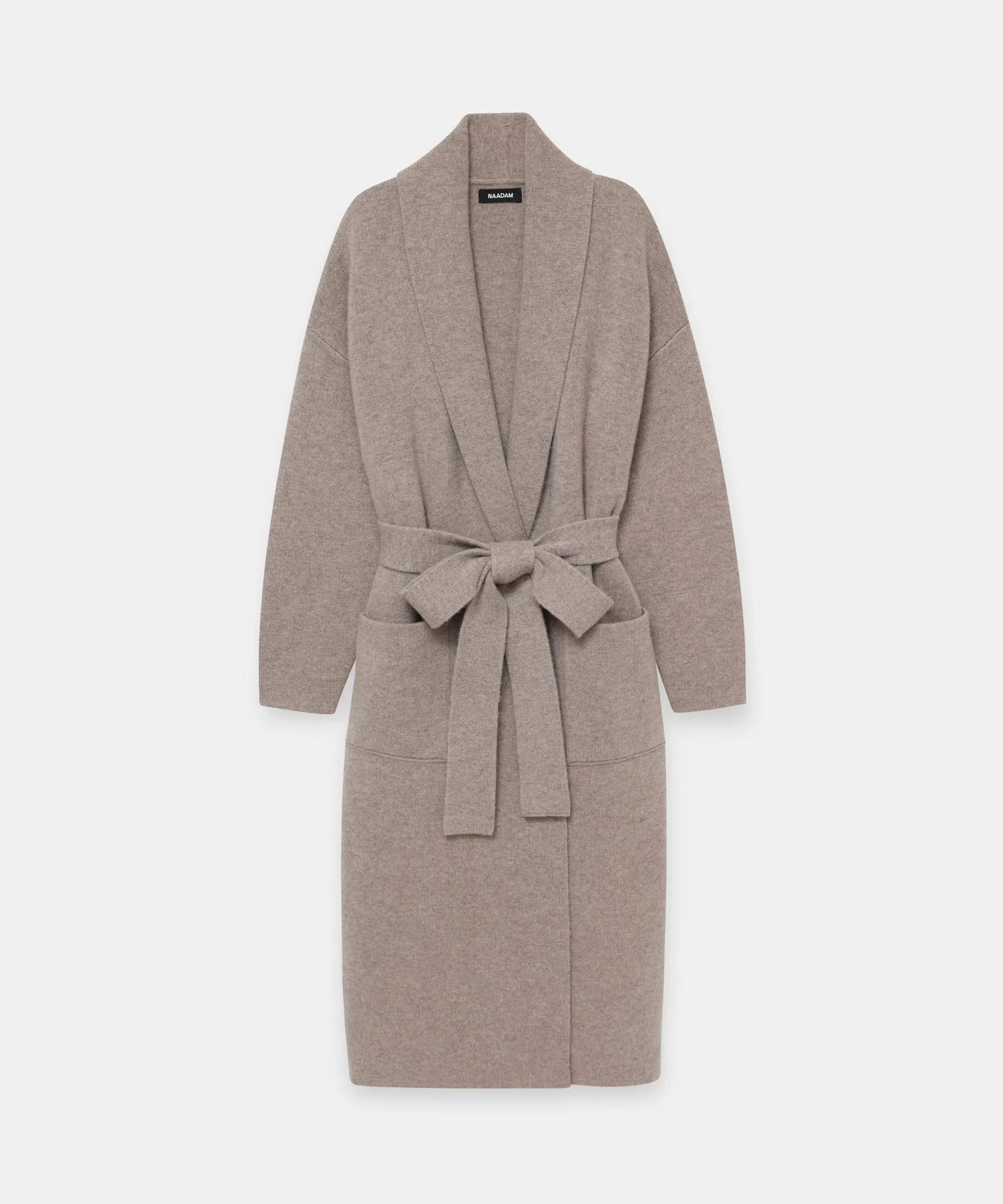 Luxe Merino Cashmere Tie Waist Coat - Image 15