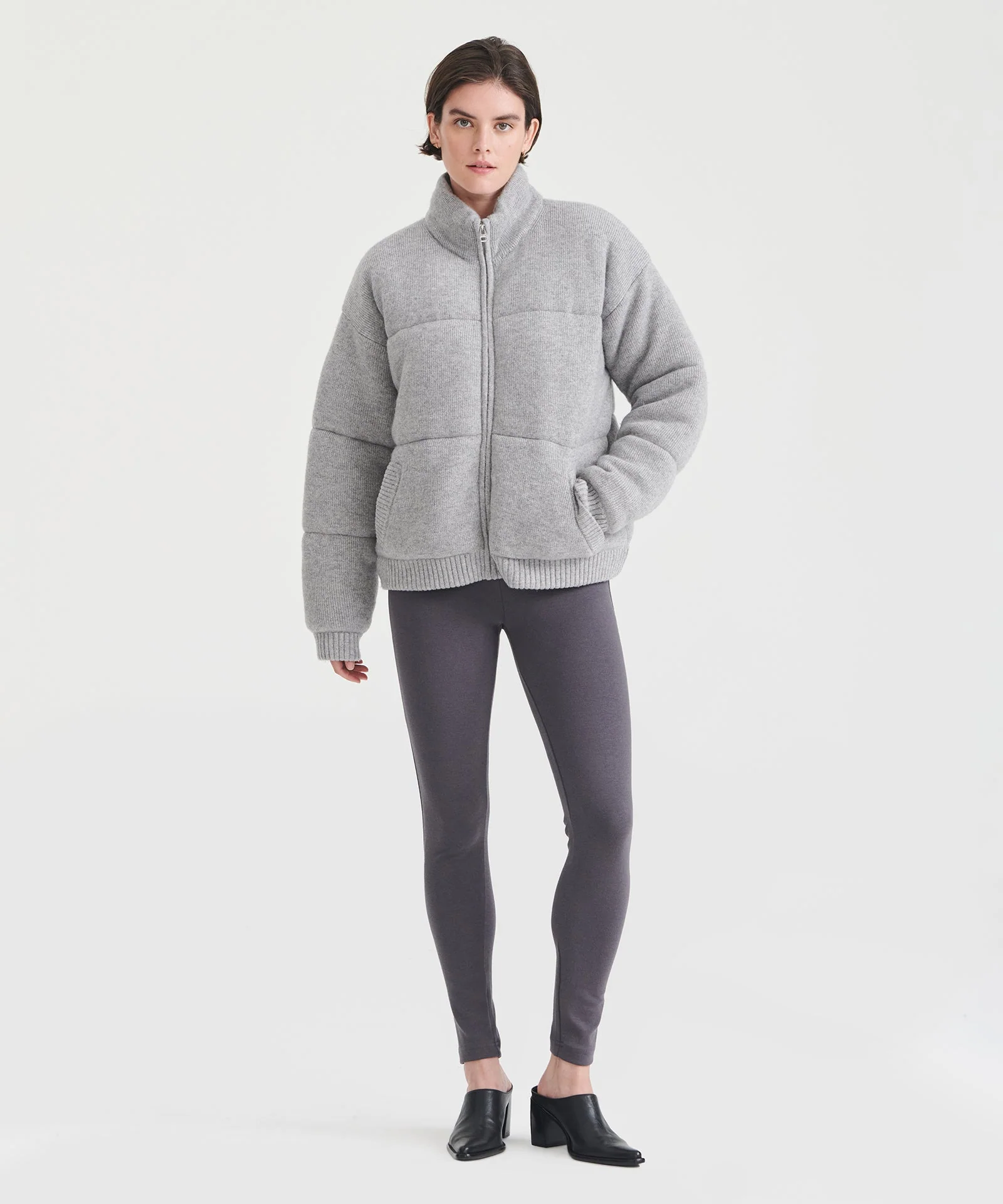 Merino Cashmere Puffer Jacket - Image 14