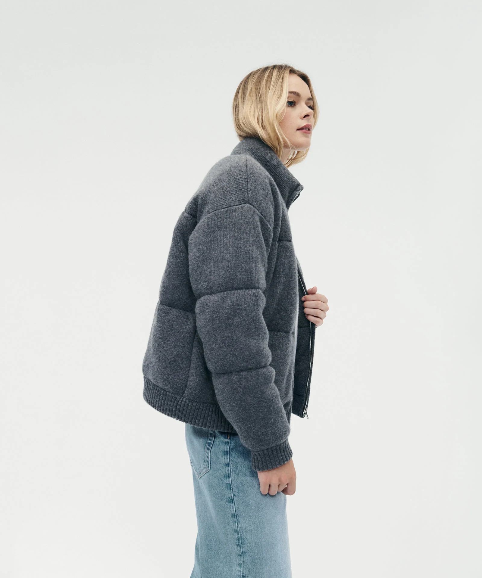 Merino Cashmere Puffer Jacket - Image 5