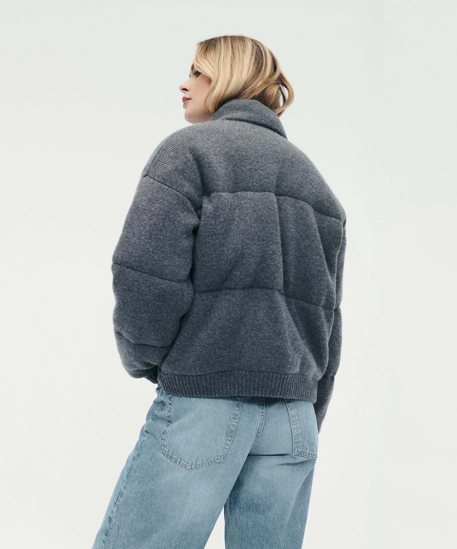 Merino Cashmere Puffer Jacket - Image 7