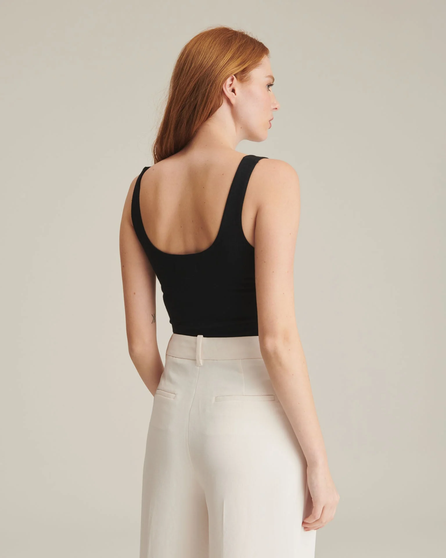 Modal Cashmere Sleeveless Bodysuit - Image 13