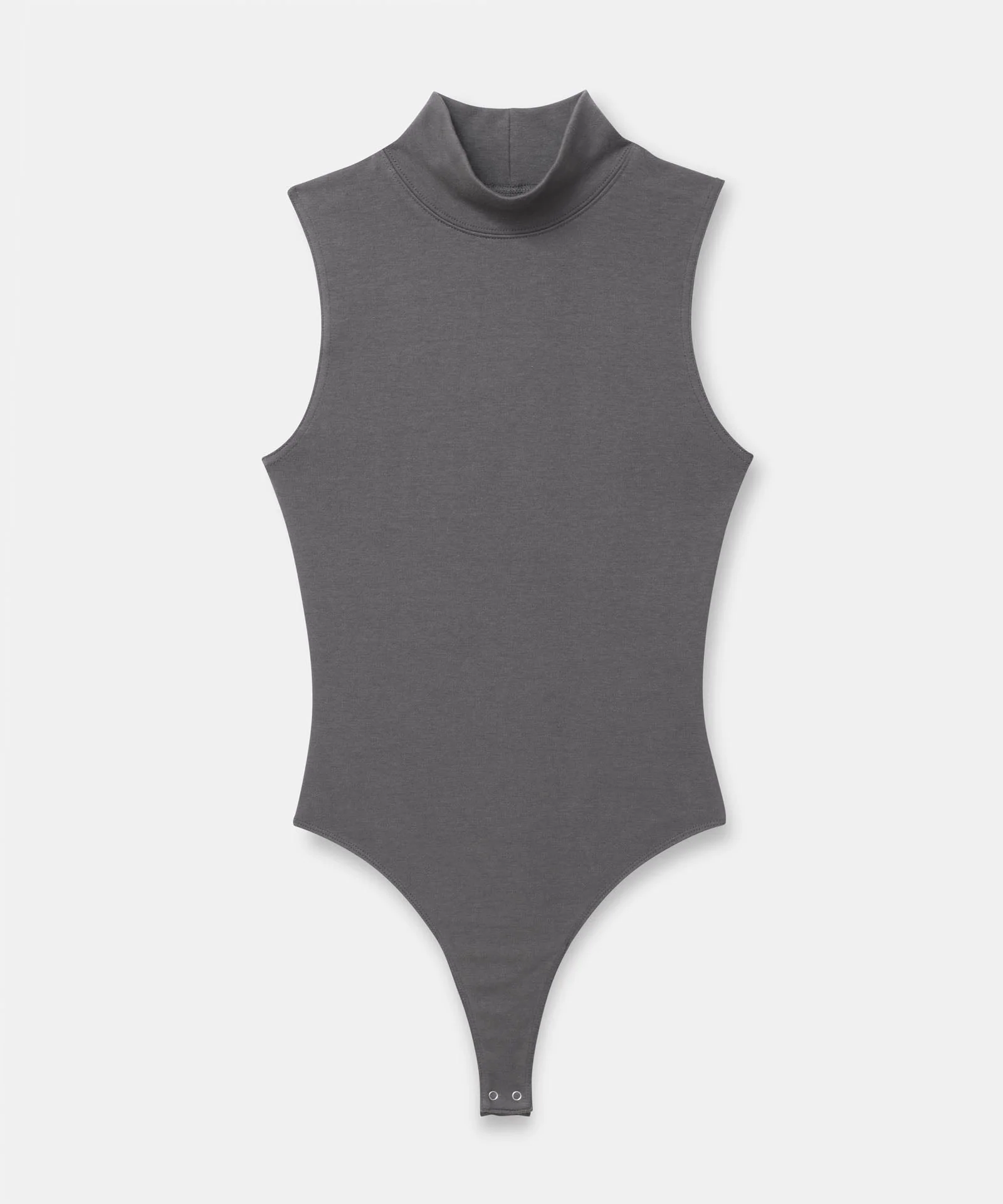 Modal Cashmere Sleeveless Mockneck Bodysuit - Image 3