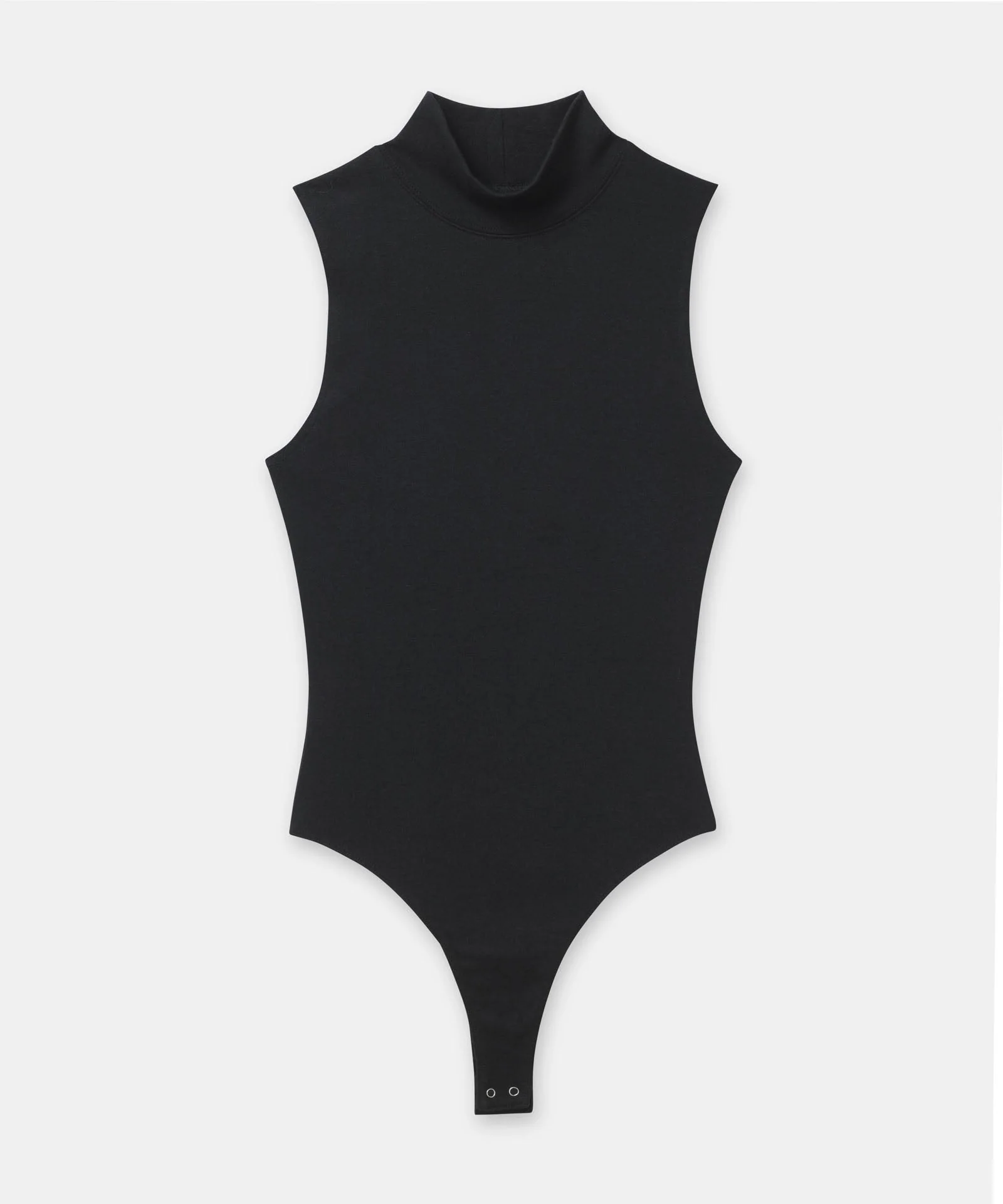 Modal Cashmere Sleeveless Mockneck Bodysuit - Image 4