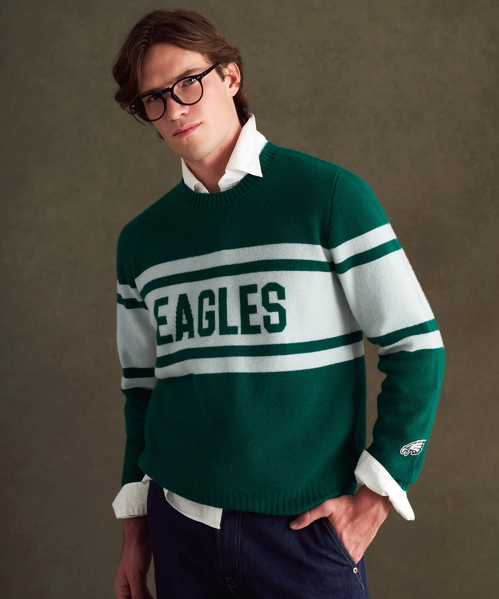 NFL Luxe Cashmere Crewneck Sweater - Image 45