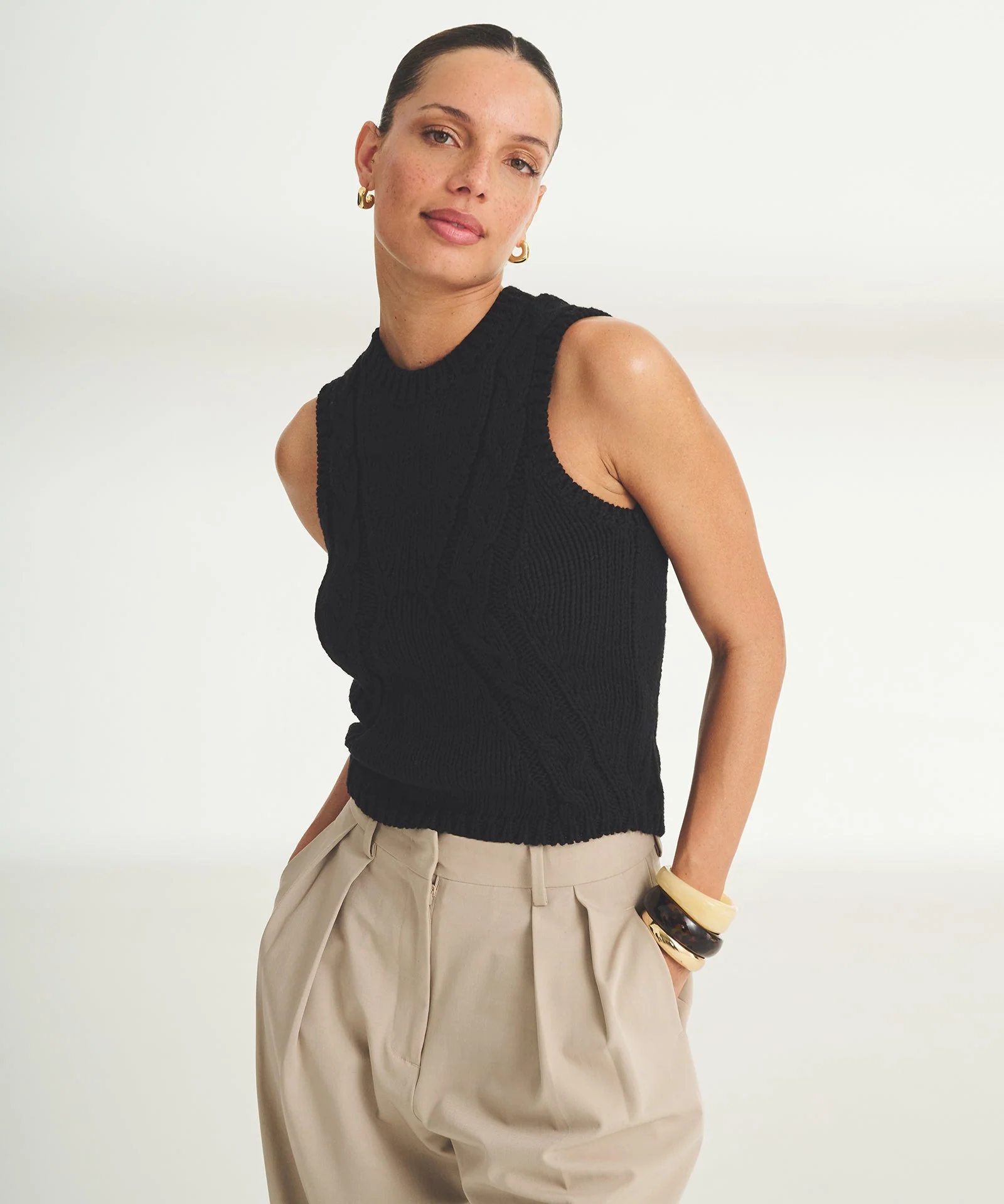 Luxe Cotton Racer Tank - Image 4