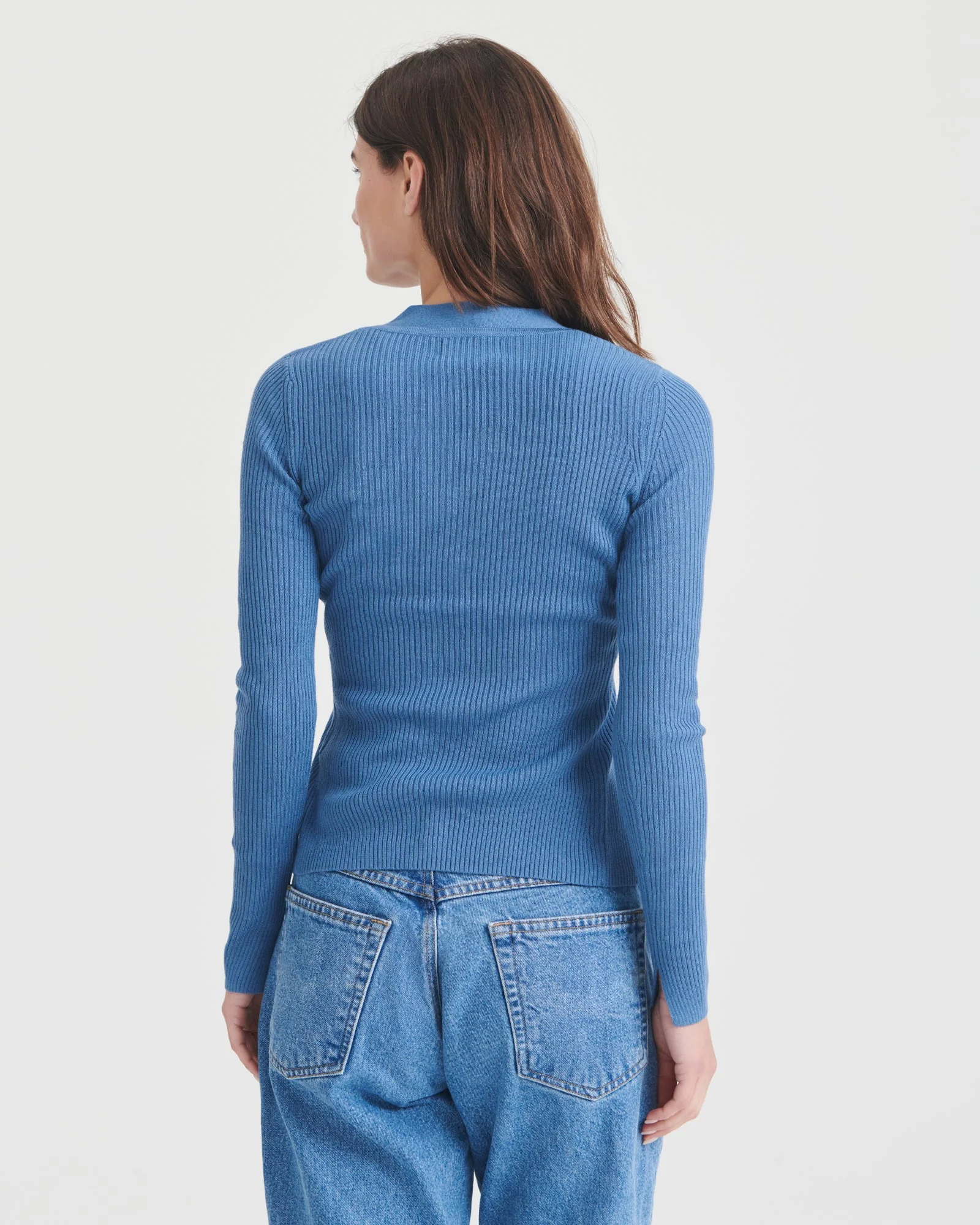 Ribbed Cut Out Cardigan - Image 11